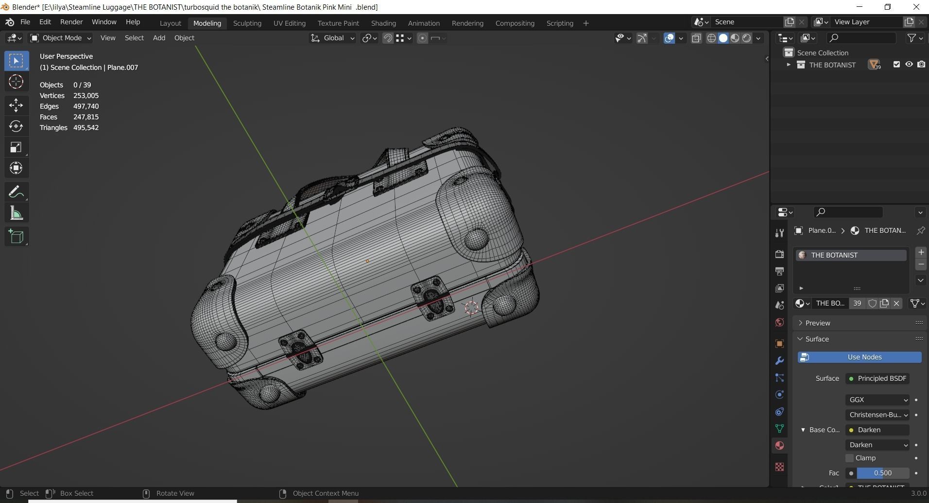 Steamline Botanik Pink Mini 3D model_10
