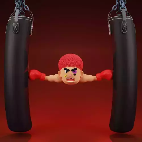 Boxing H 3D model