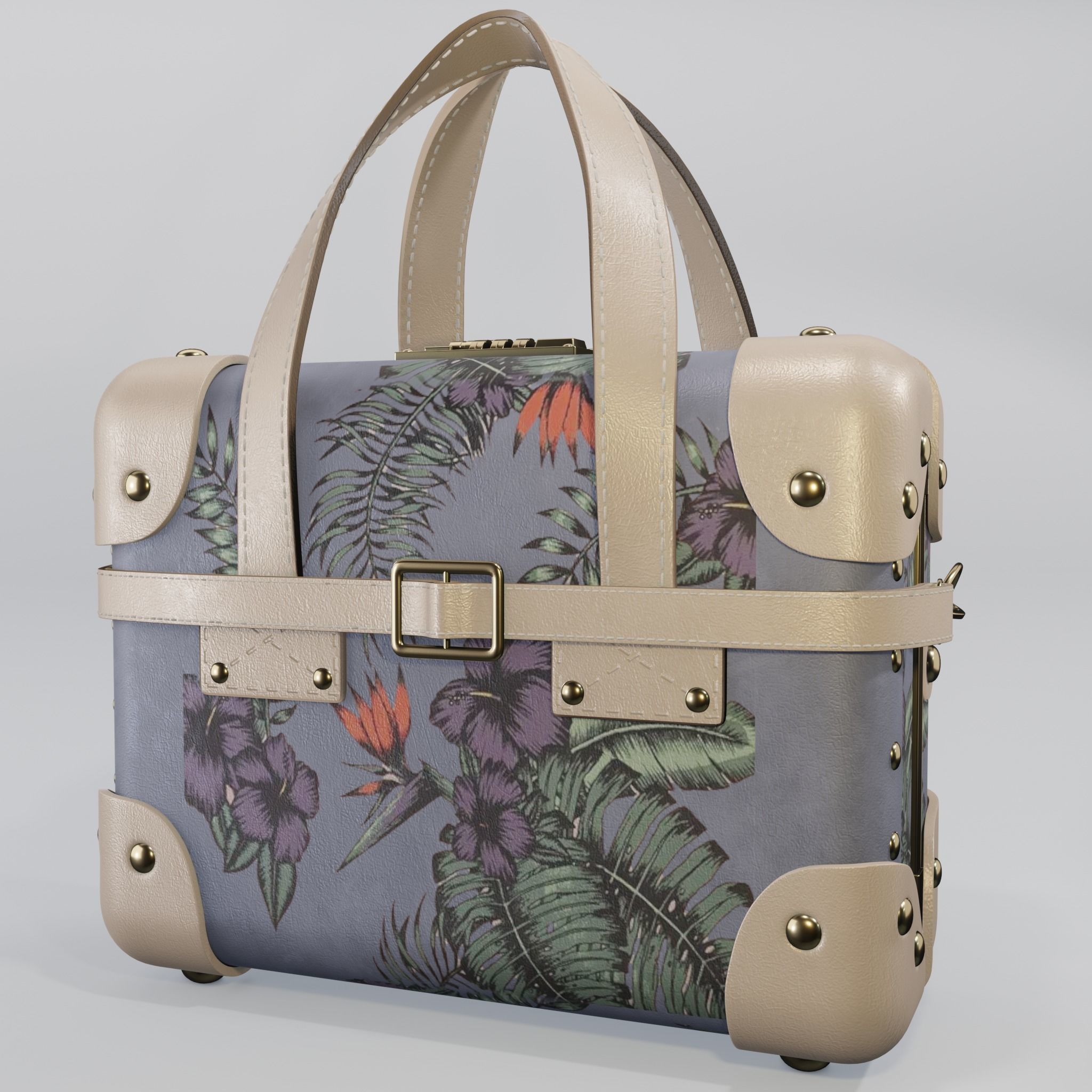 Steamline Botanik Violet Mini 3D model_1