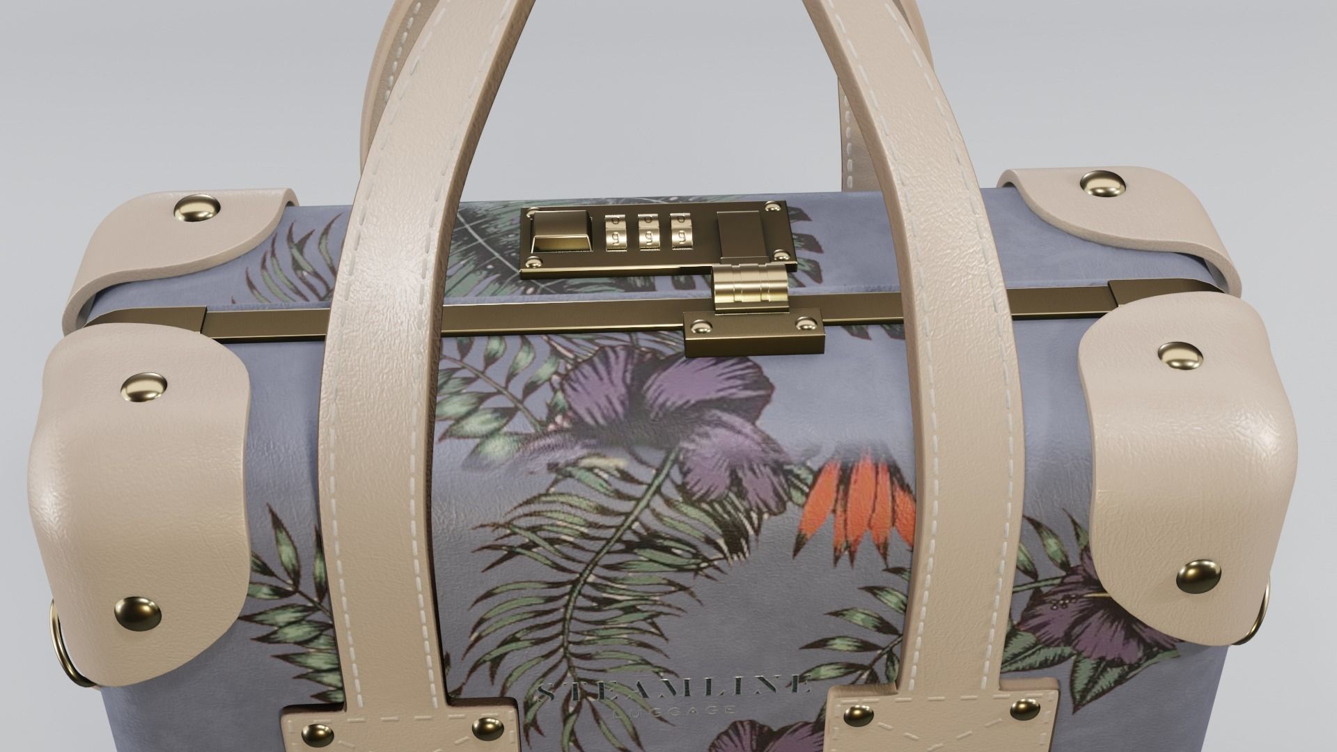 Steamline Botanik Violet Mini 3D model_2