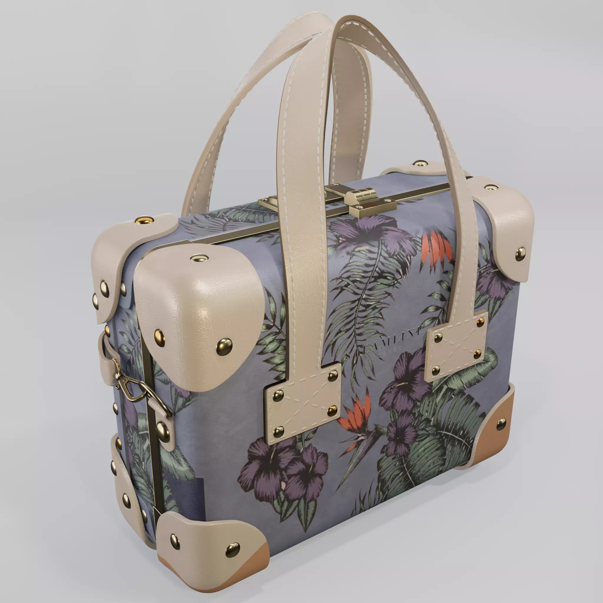 Steamline Botanik Violet Mini 3D model_0