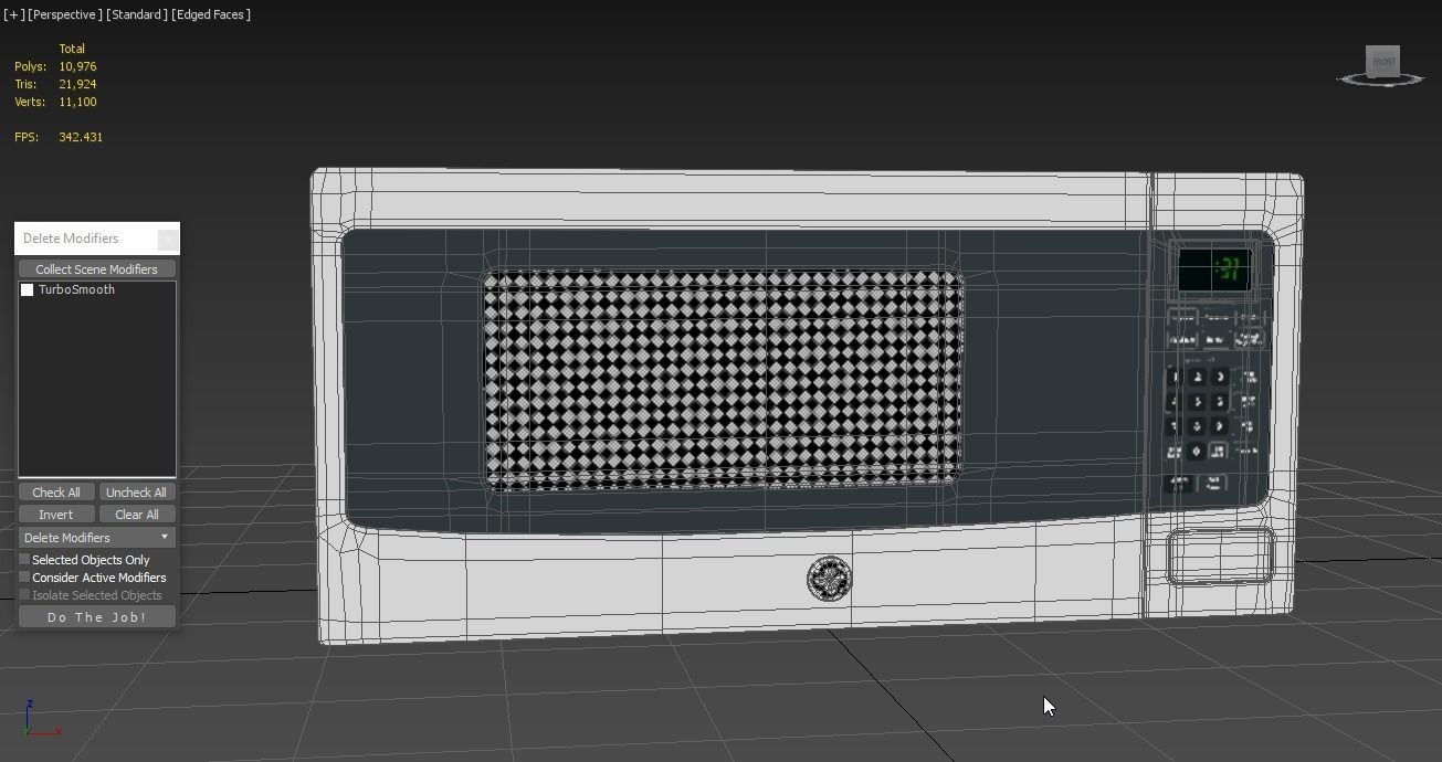 GE Profile Countertop Microwave Oven PEM31SFSS 3D model_3