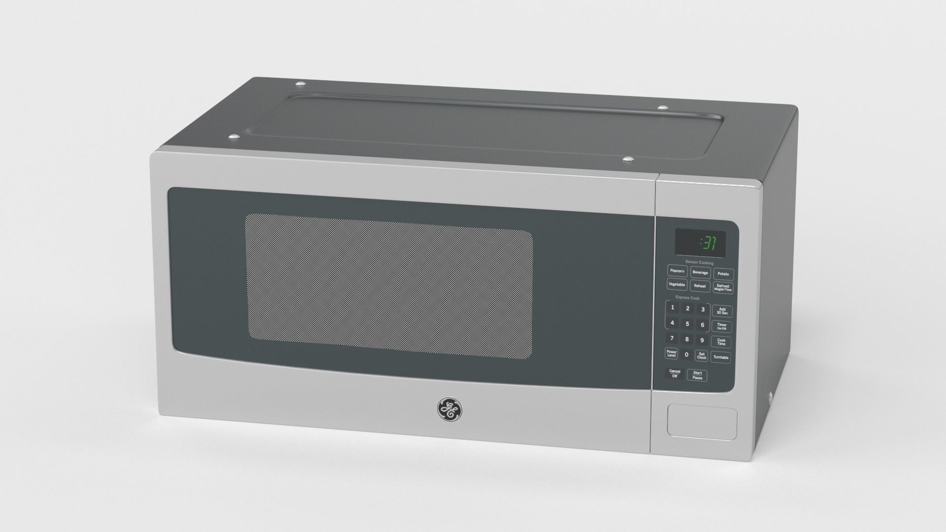 GE Profile Countertop Microwave Oven PEM31SFSS 3D model_14