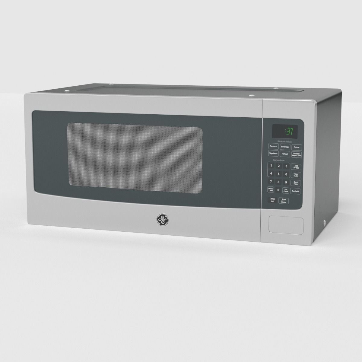 GE Profile Countertop Microwave Oven PEM31SFSS 3D model_31