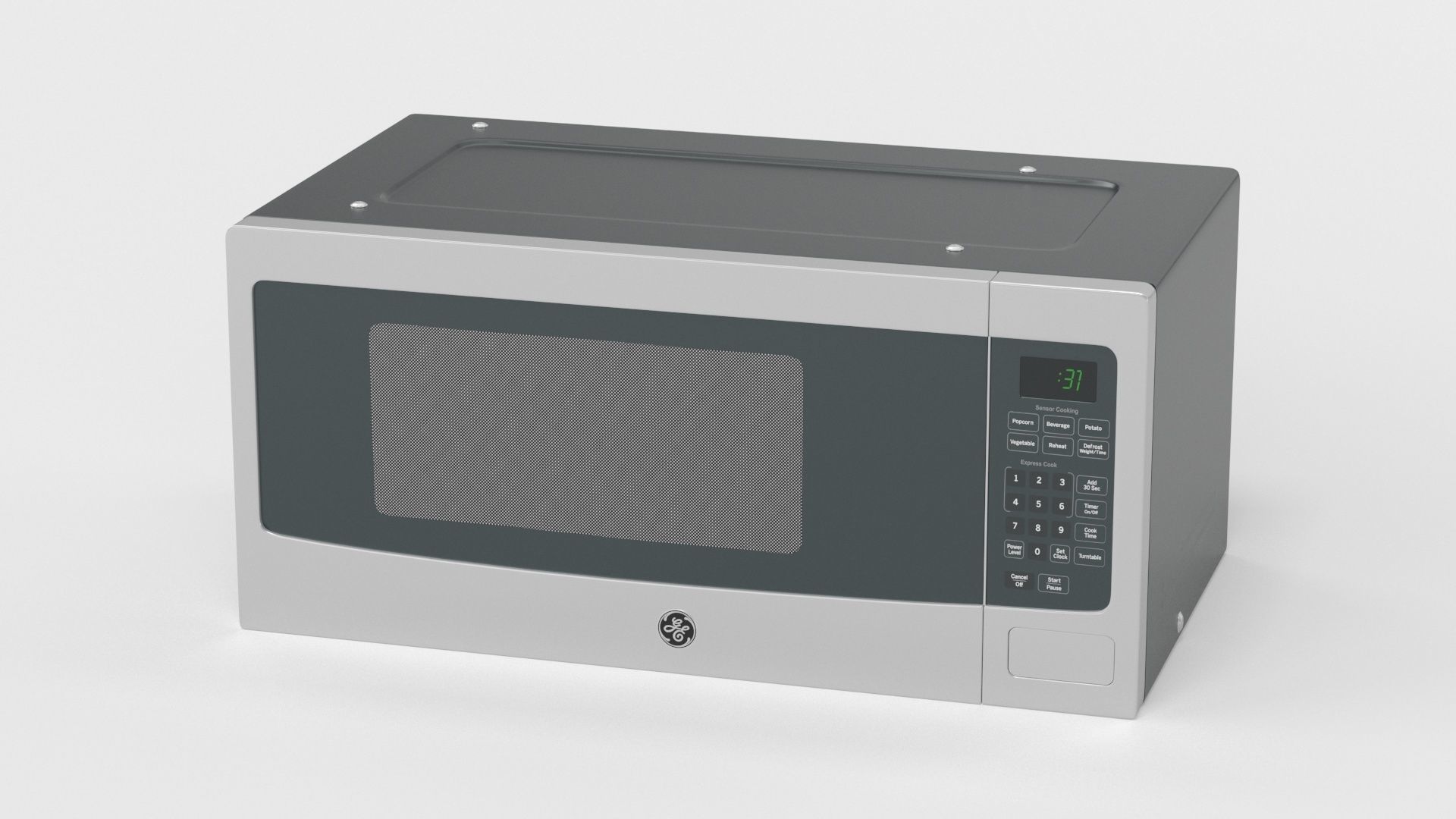 GE Profile Countertop Microwave Oven PEM31SFSS 3D model_13