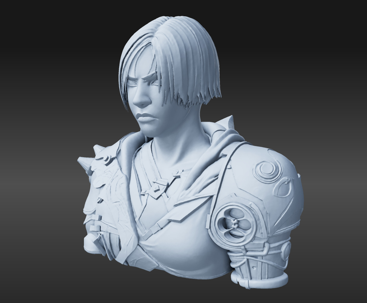 sevika  - lol  Arcane Fanart 3D print model 3D print model_2