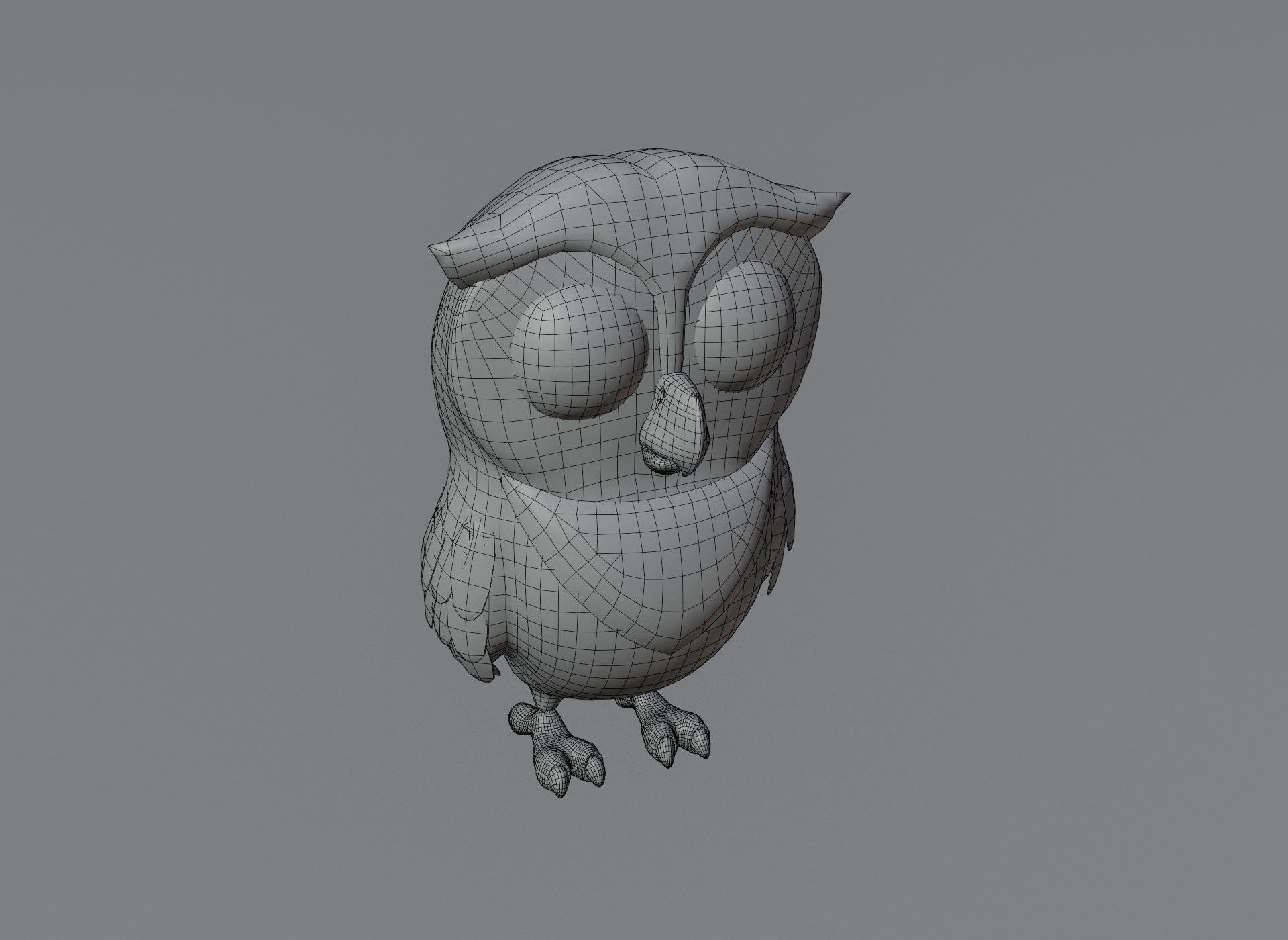 Squirrel Owl Frog Rabbit Pack 3D Model Low-poly 3D model_10