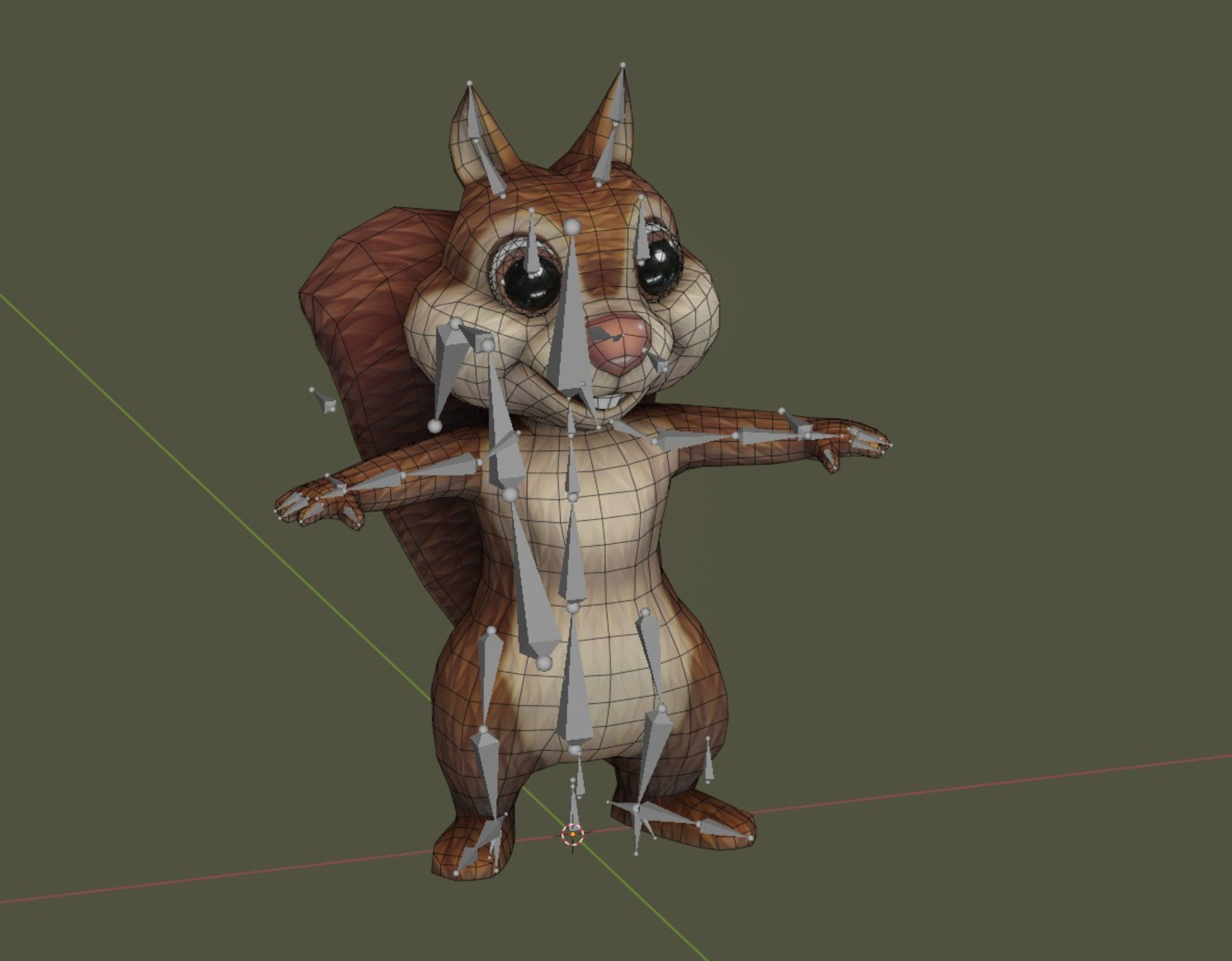 Squirrel Owl Frog Rabbit Pack 3D Model Low-poly 3D model_16