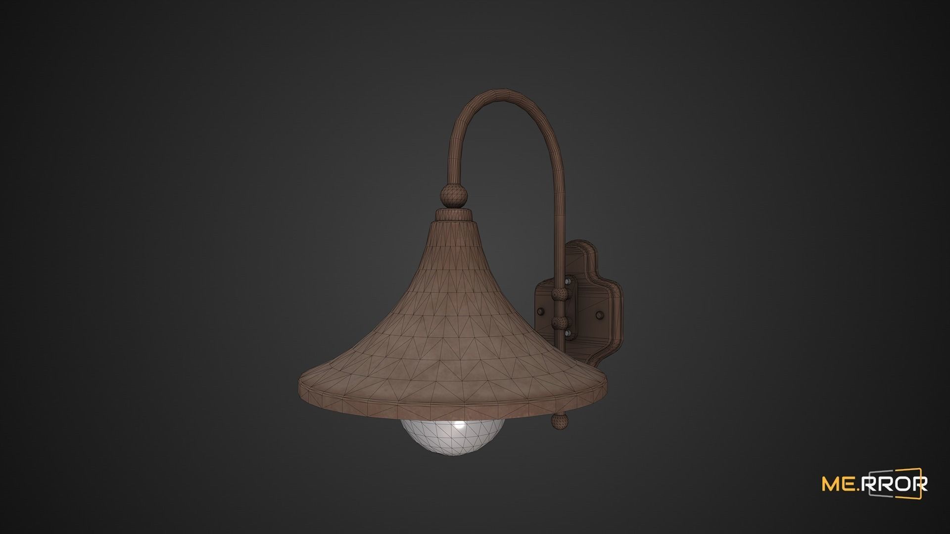Game Ready Ceiling Lamp Low-poly 3D model_7