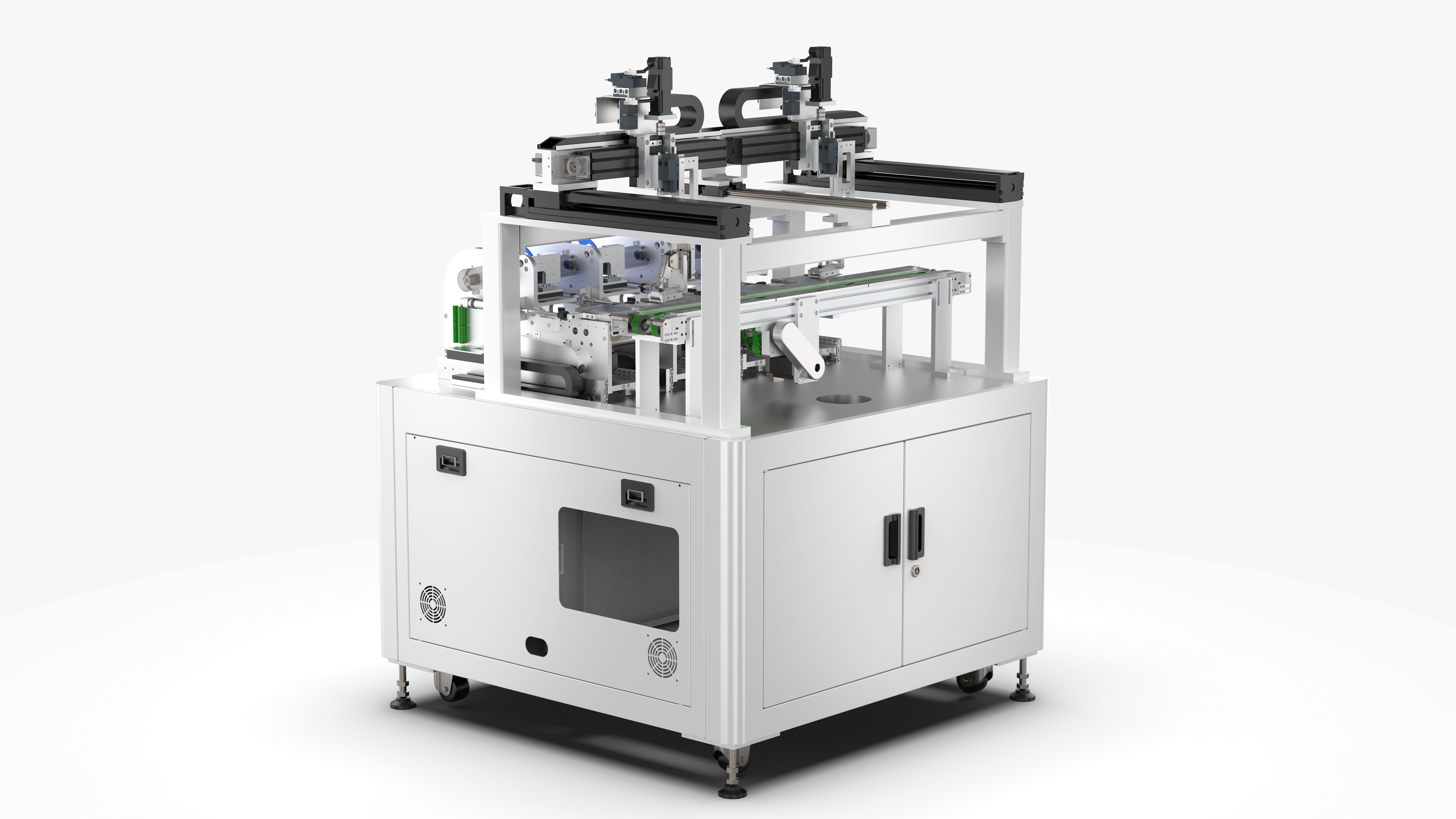 Automatic Four Labeling Machine 3D model_1