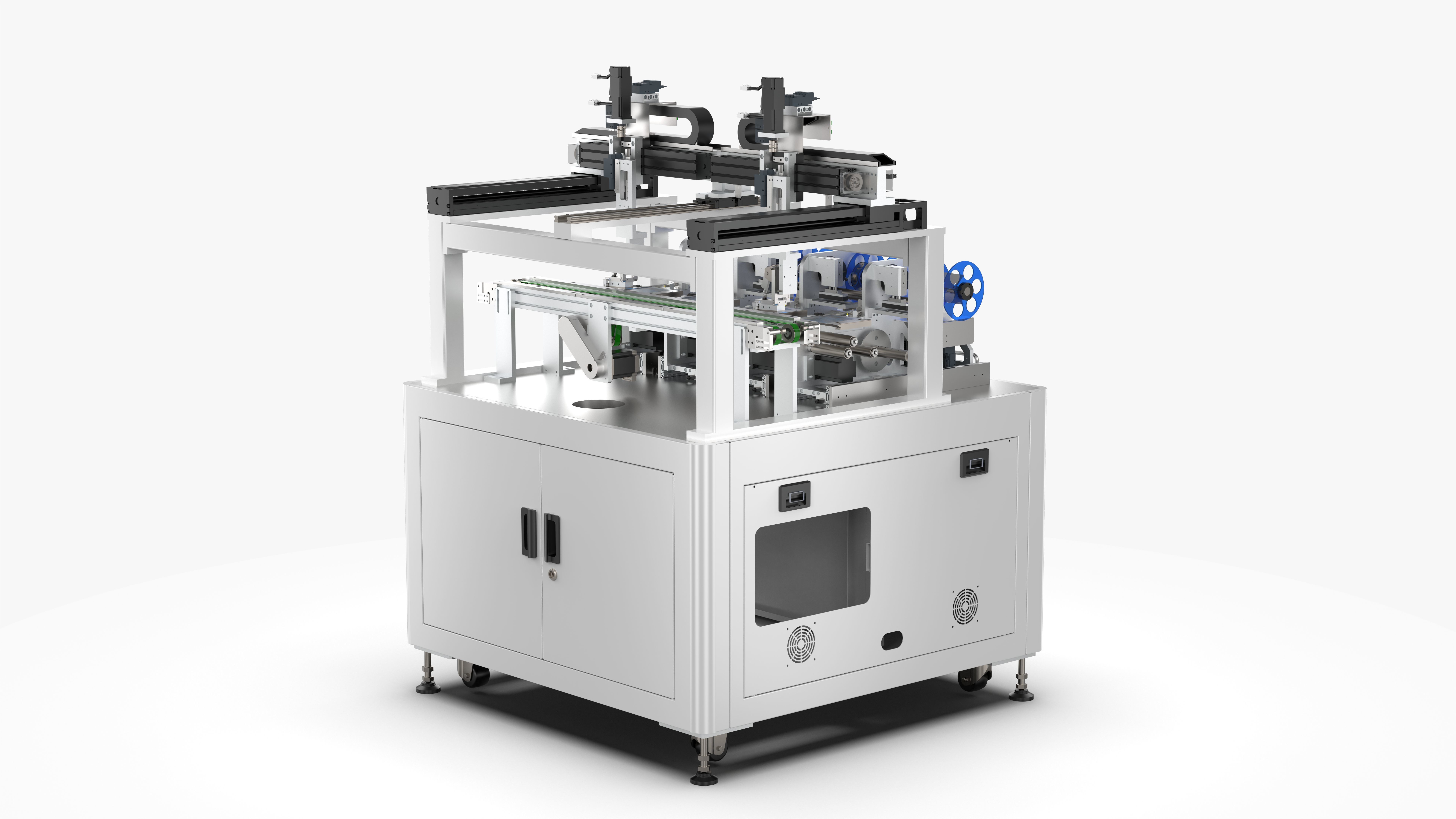 Automatic Four Labeling Machine 3D model_2