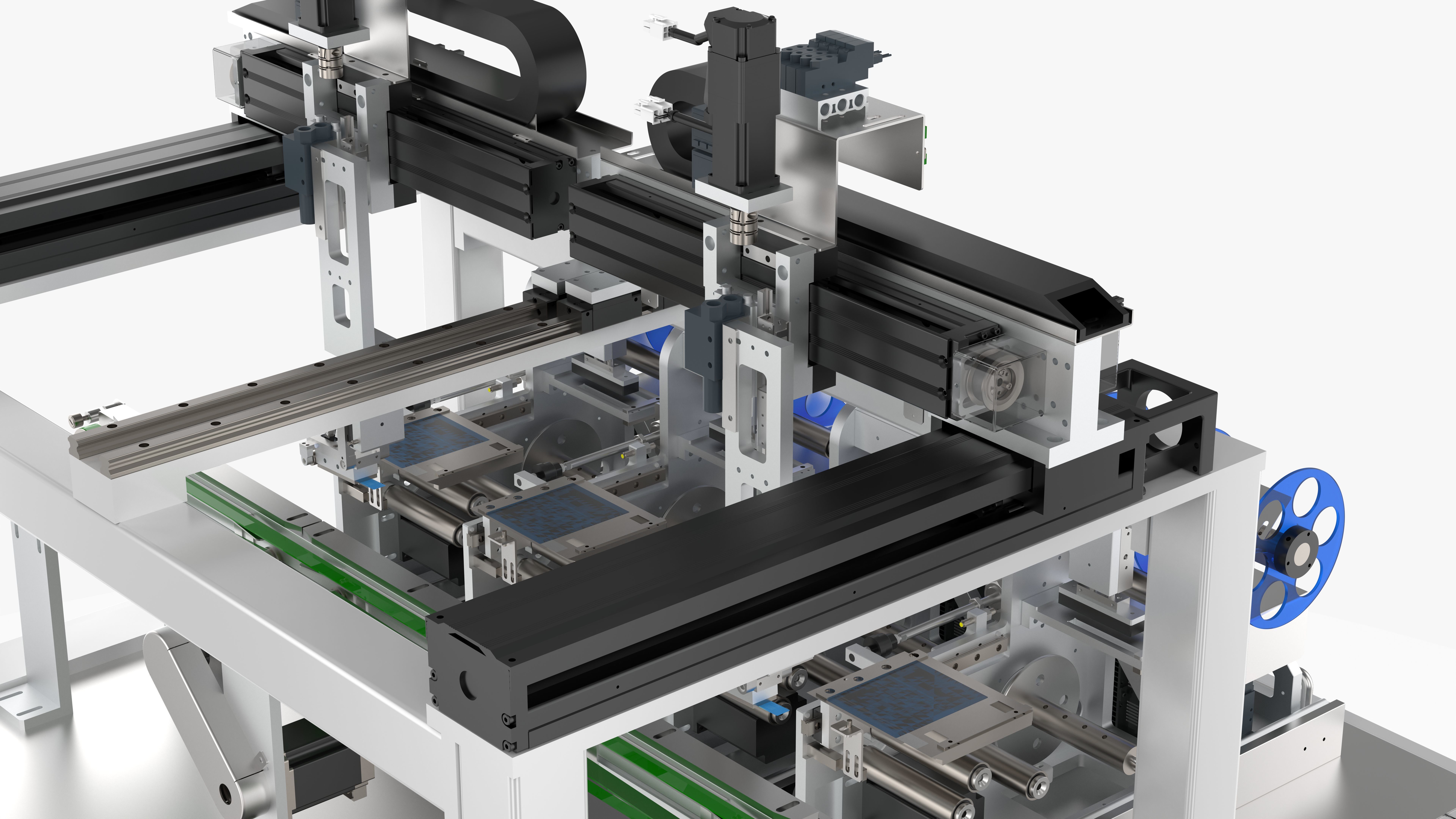 Automatic Four Labeling Machine 3D model_17