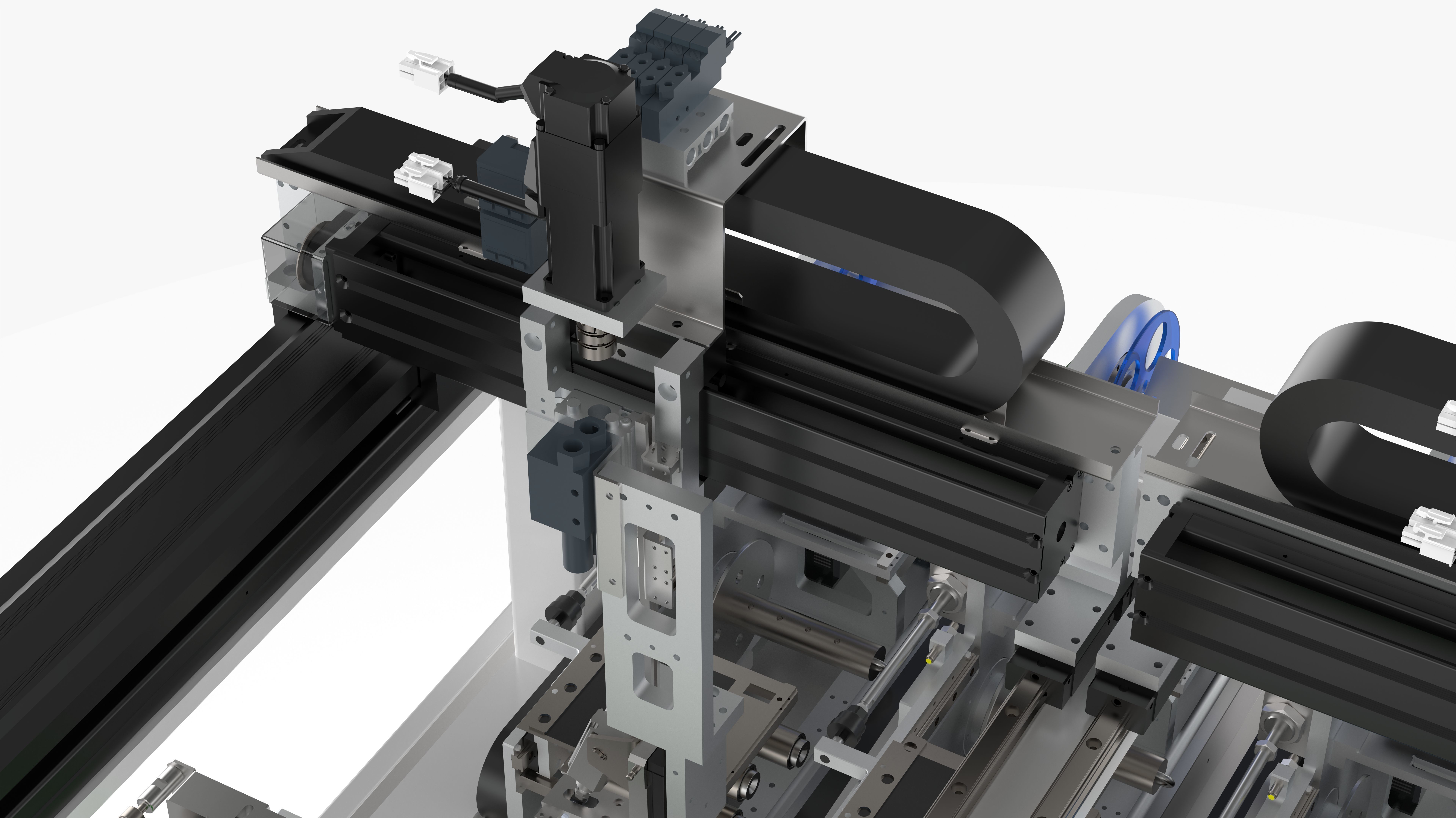 Automatic Four Labeling Machine 3D model_16