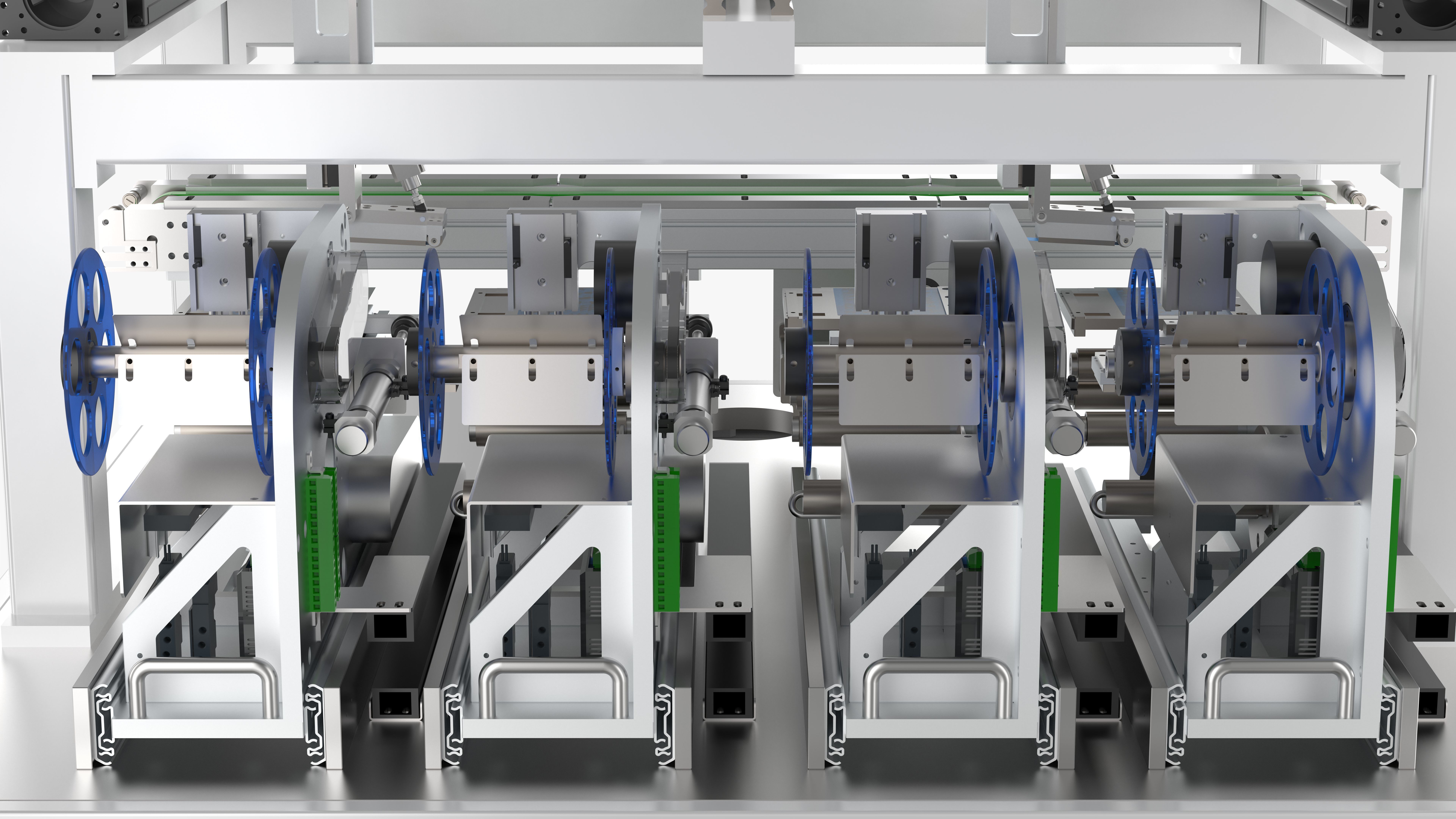 Automatic Four Labeling Machine 3D model_10