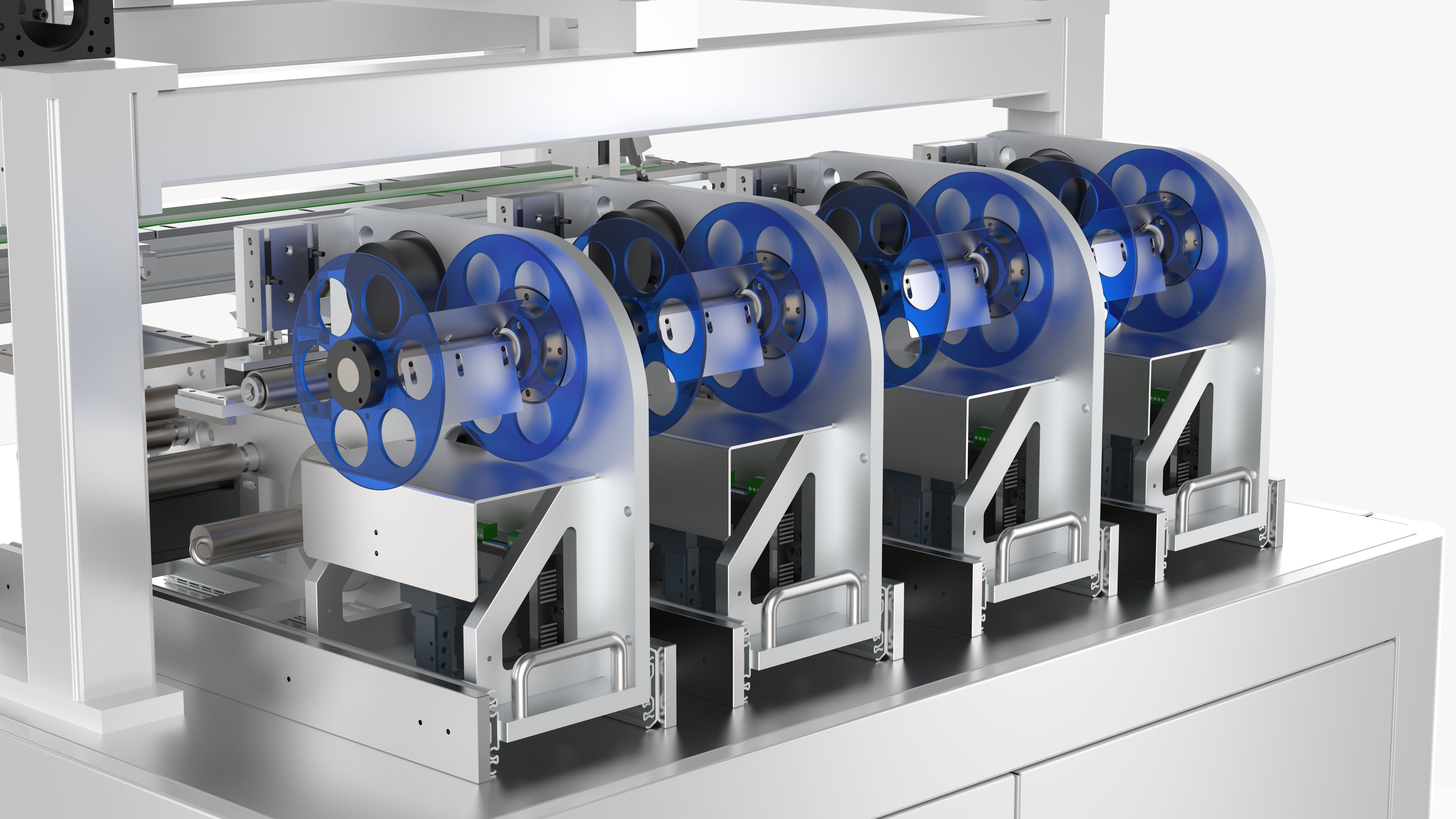 Automatic Four Labeling Machine 3D model_11