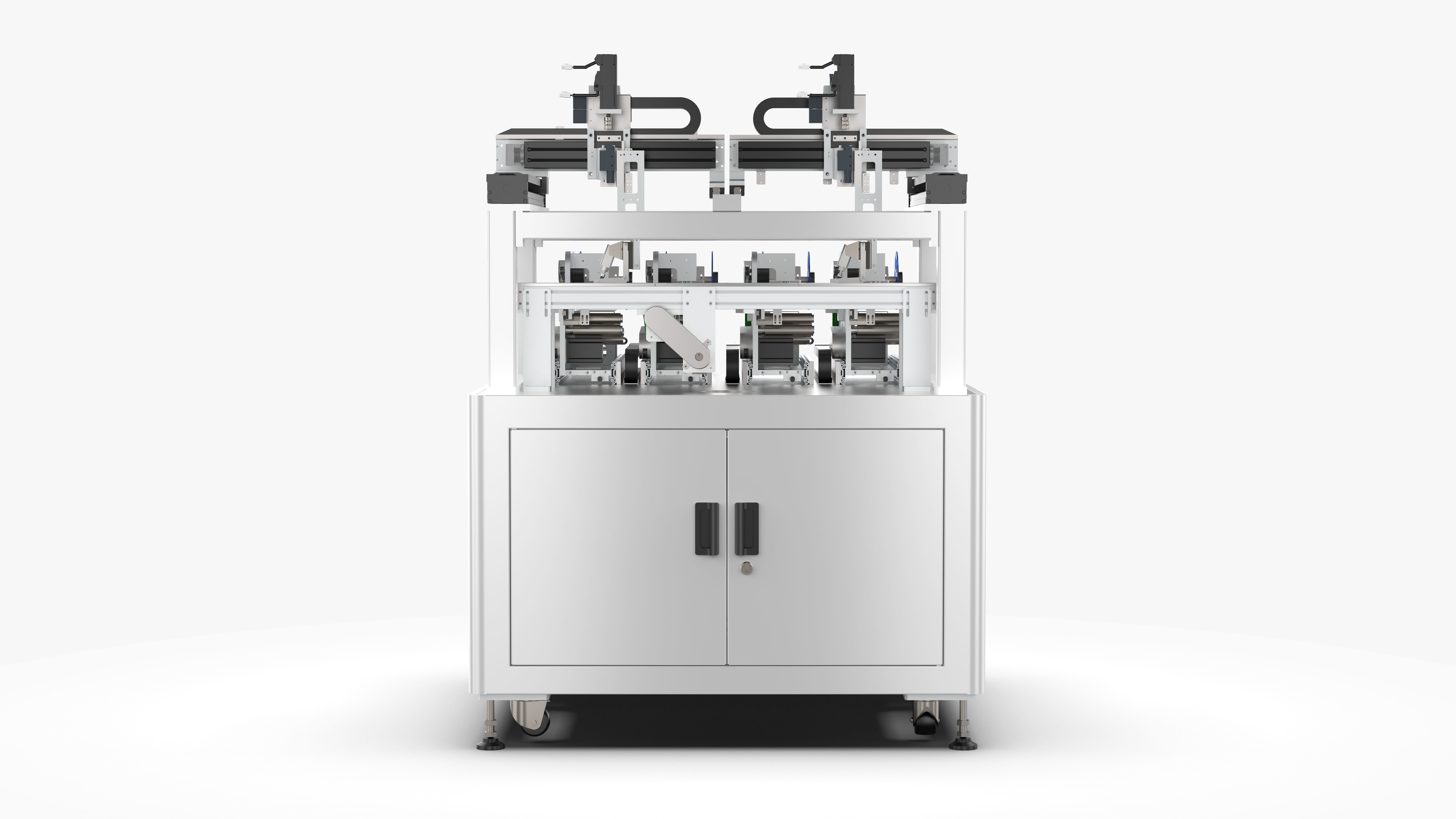 Automatic Four Labeling Machine 3D model_4