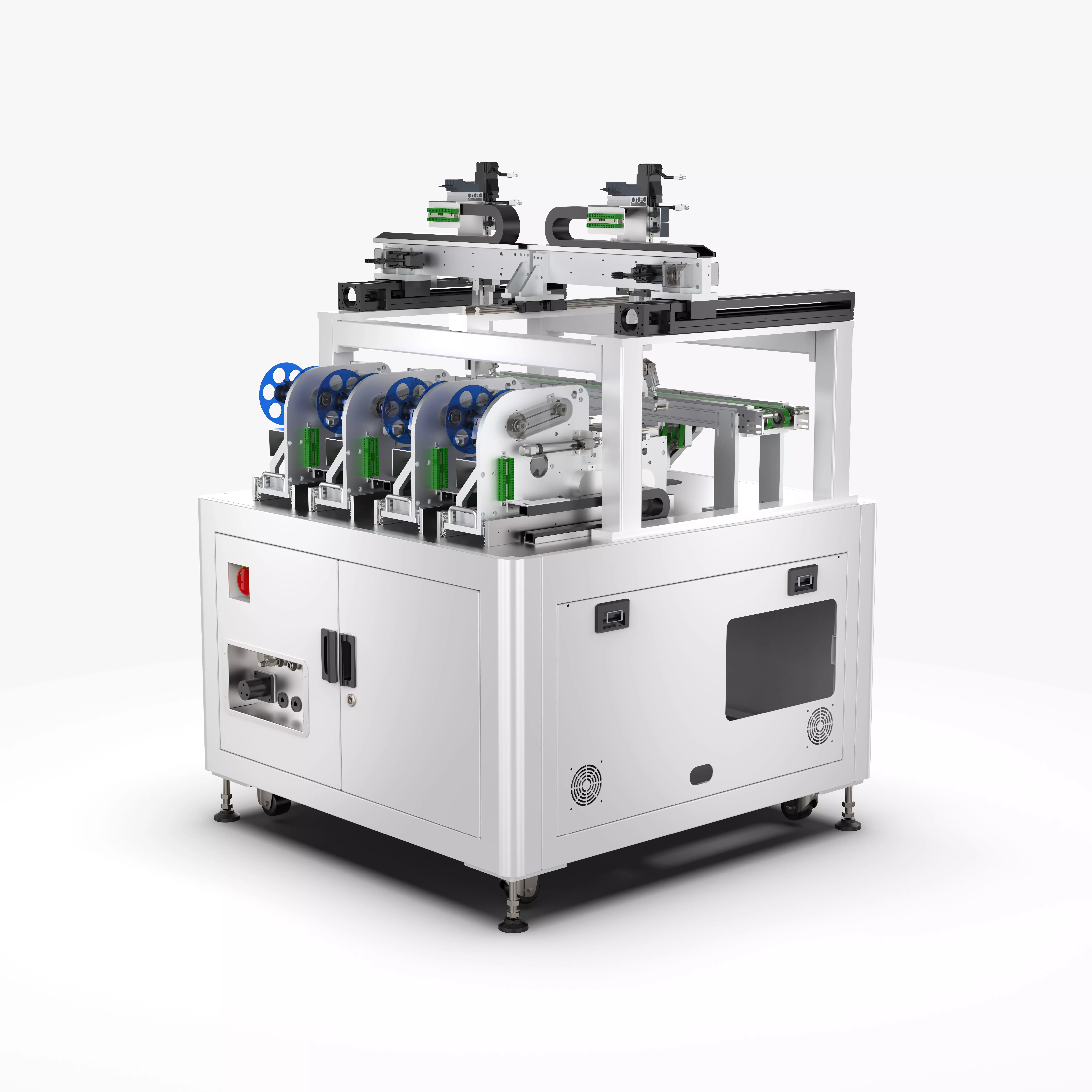 Automatic Four Labeling Machine 3D model_0