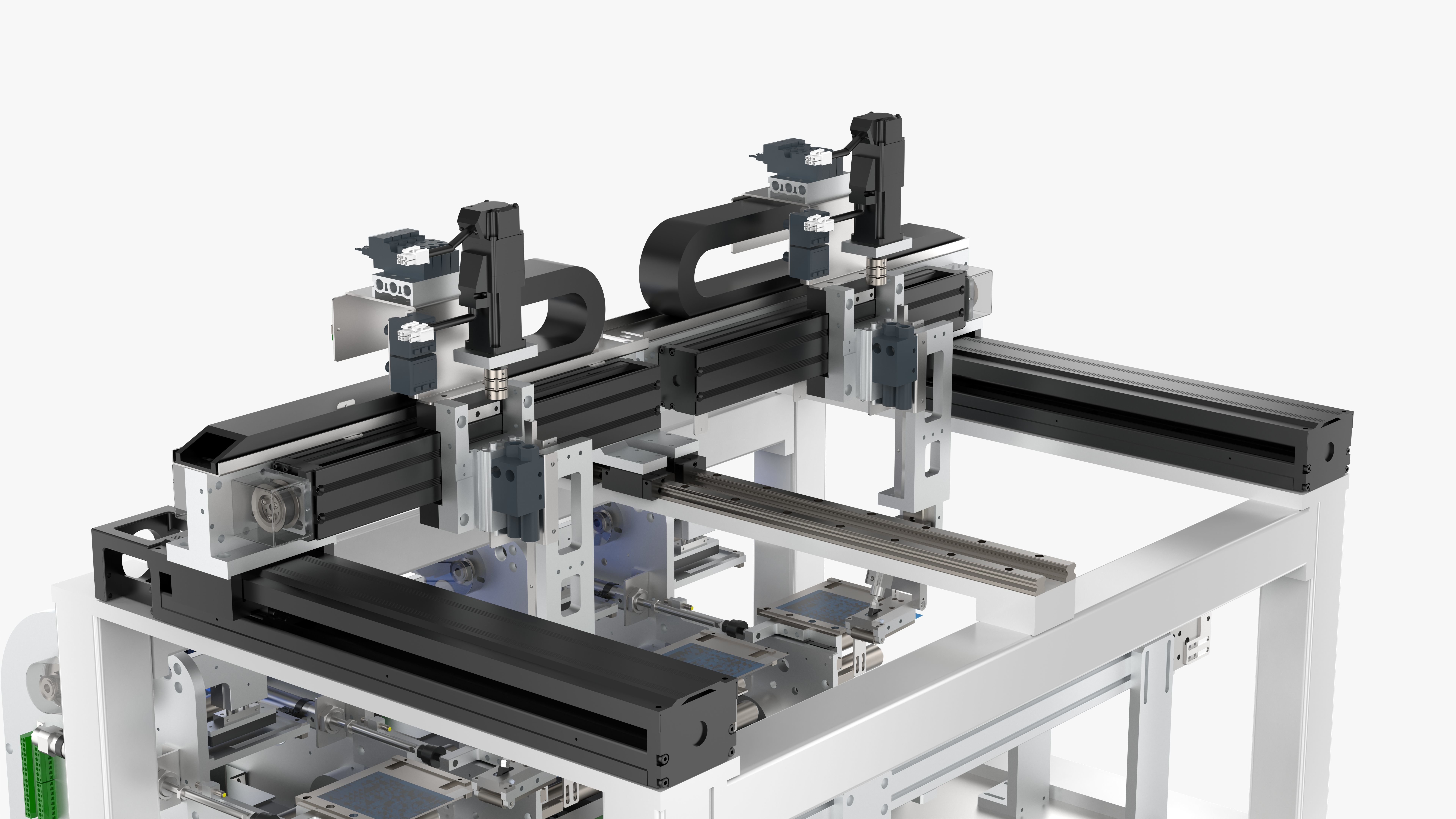 Automatic Four Labeling Machine 3D model_13