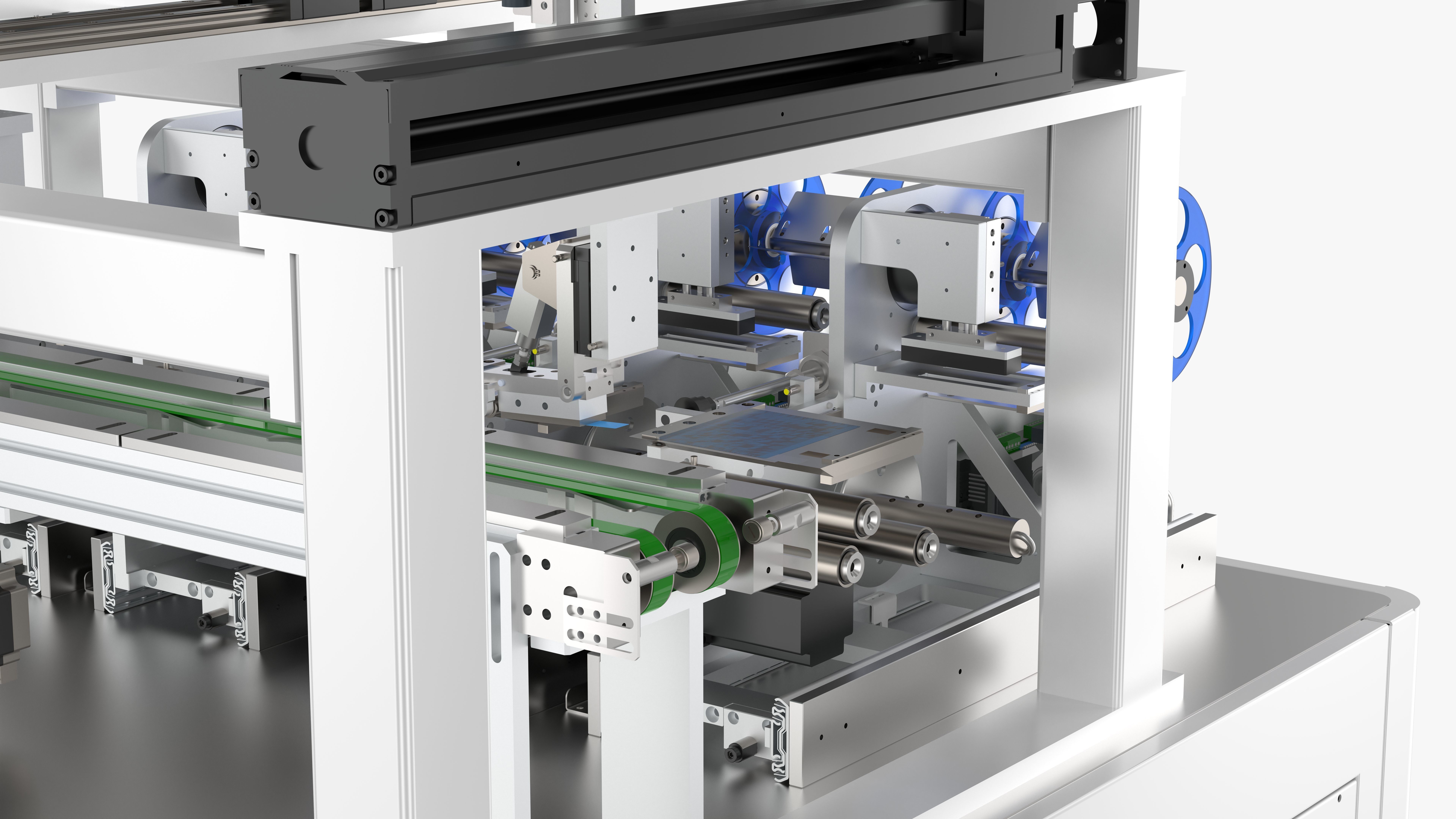 Automatic Four Labeling Machine 3D model_12