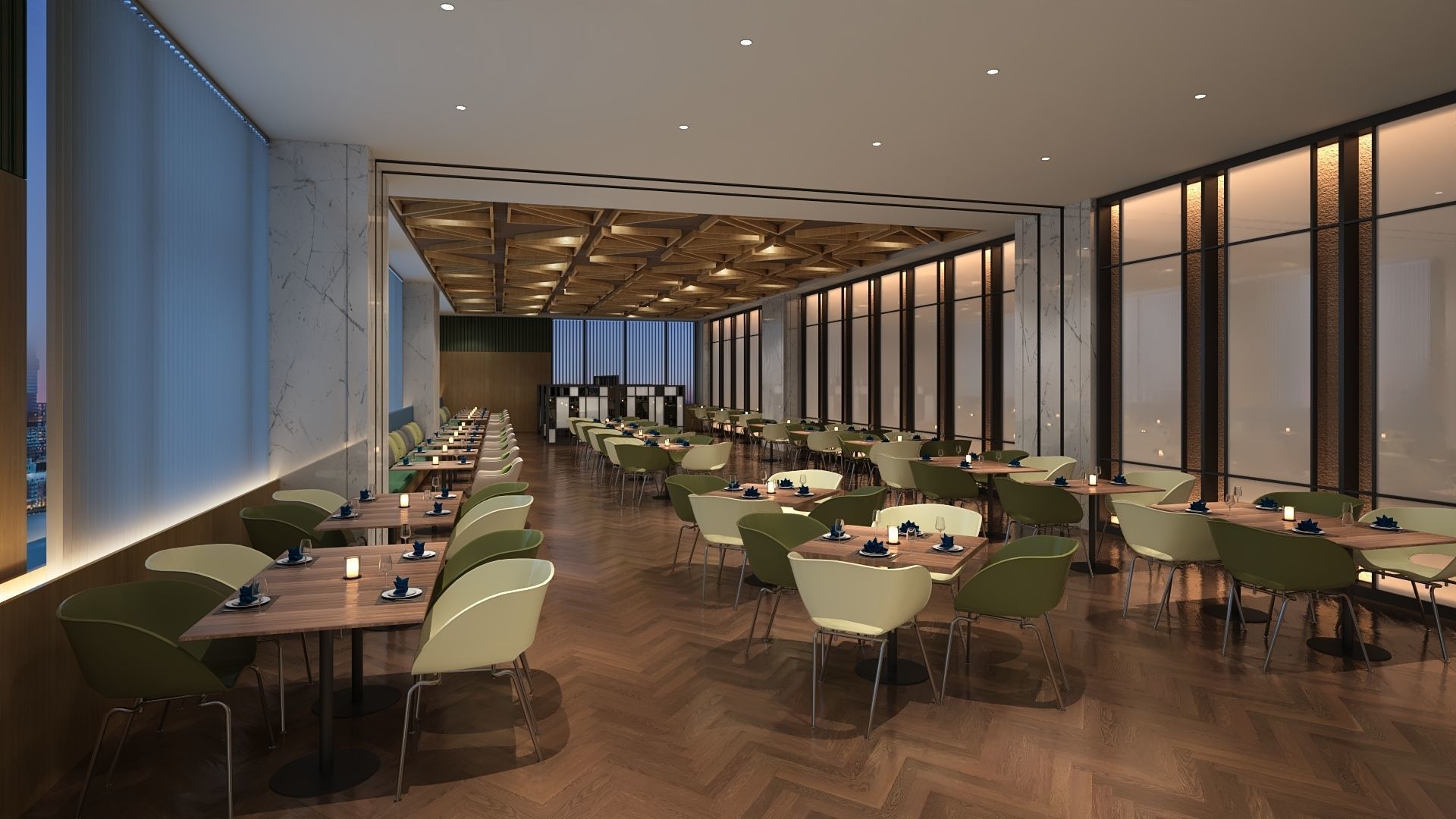 Restaurant 3D model_6