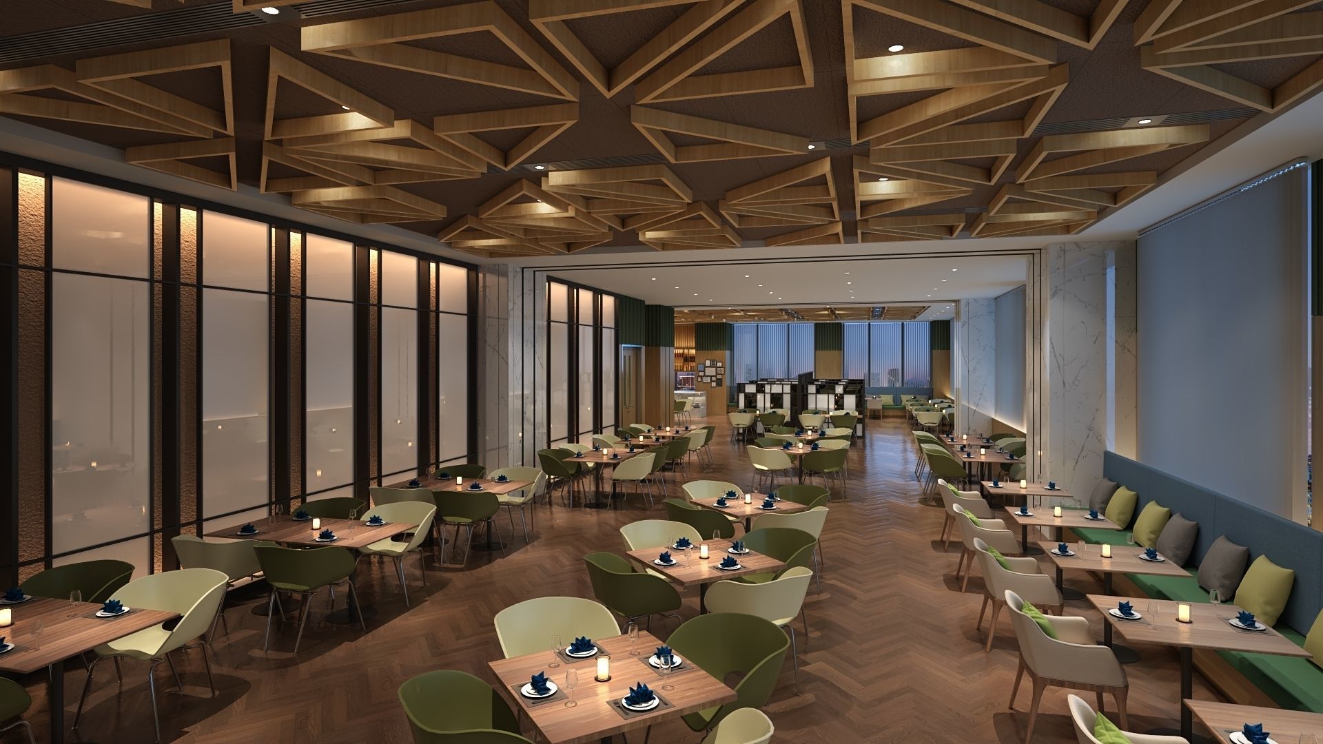 Restaurant 3D model_8