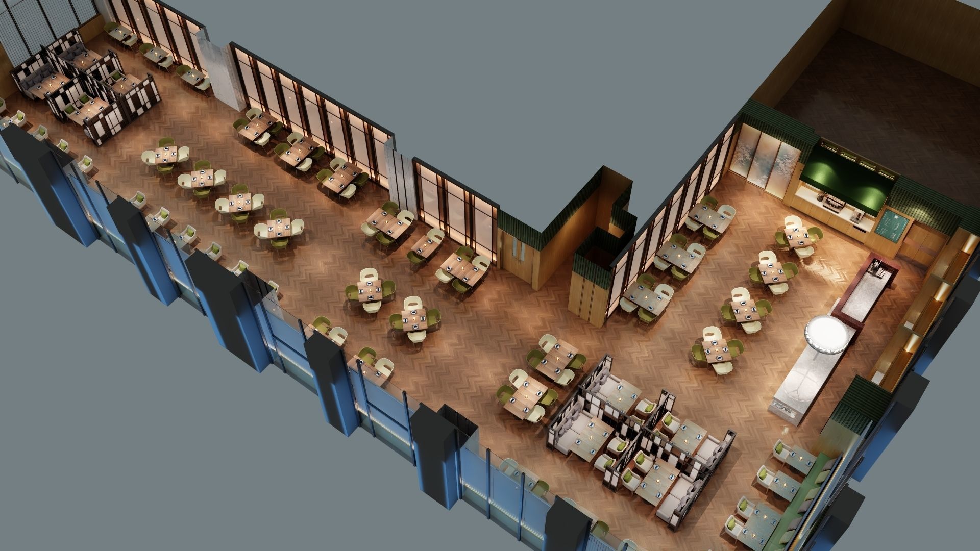 Restaurant 3D model_10