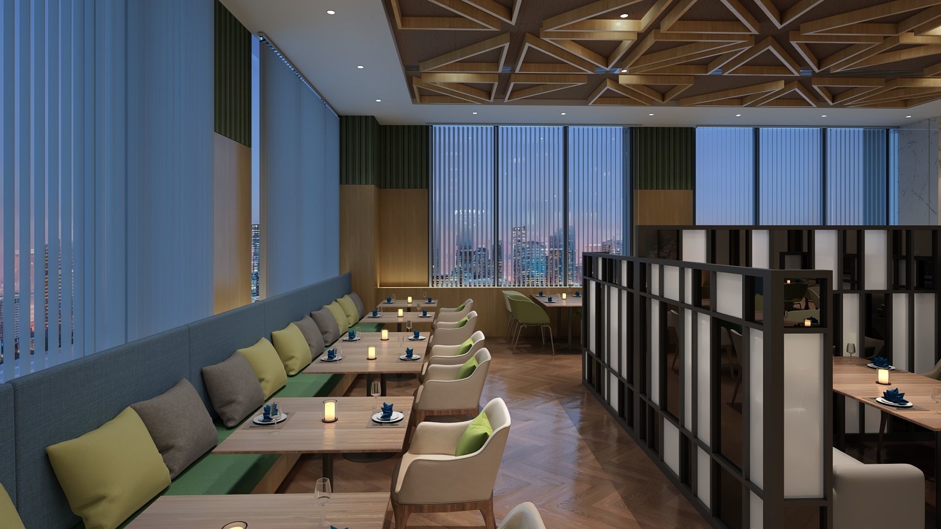 Restaurant 3D model_3