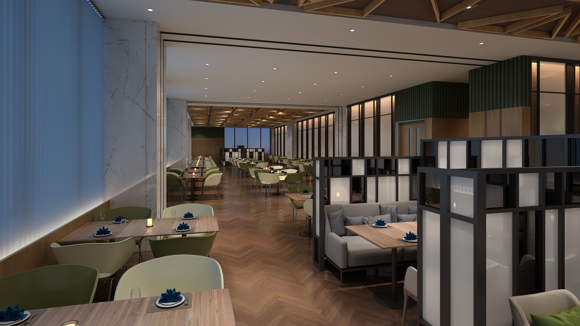 Restaurant 3D model_5