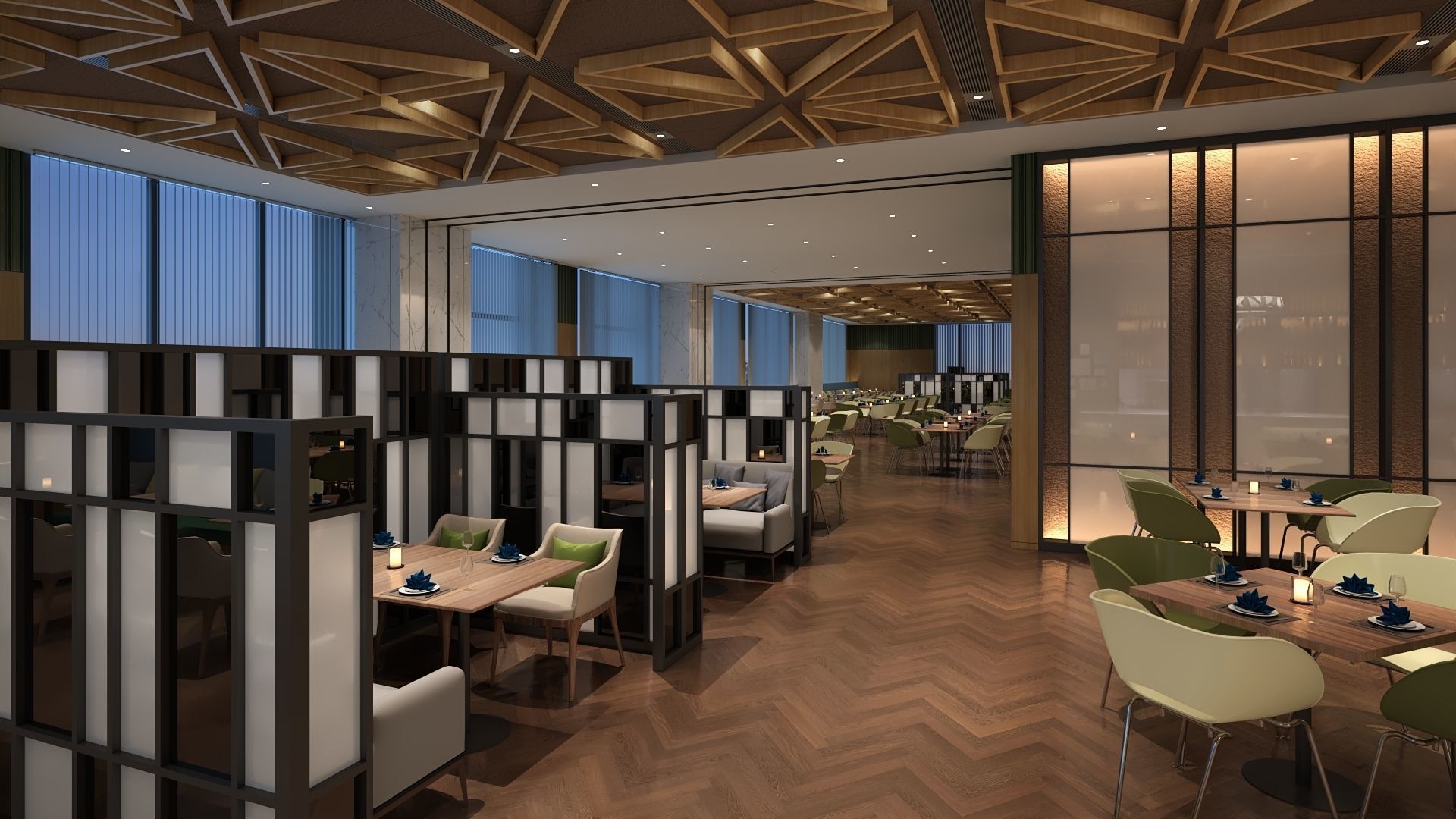 Restaurant 3D model_4