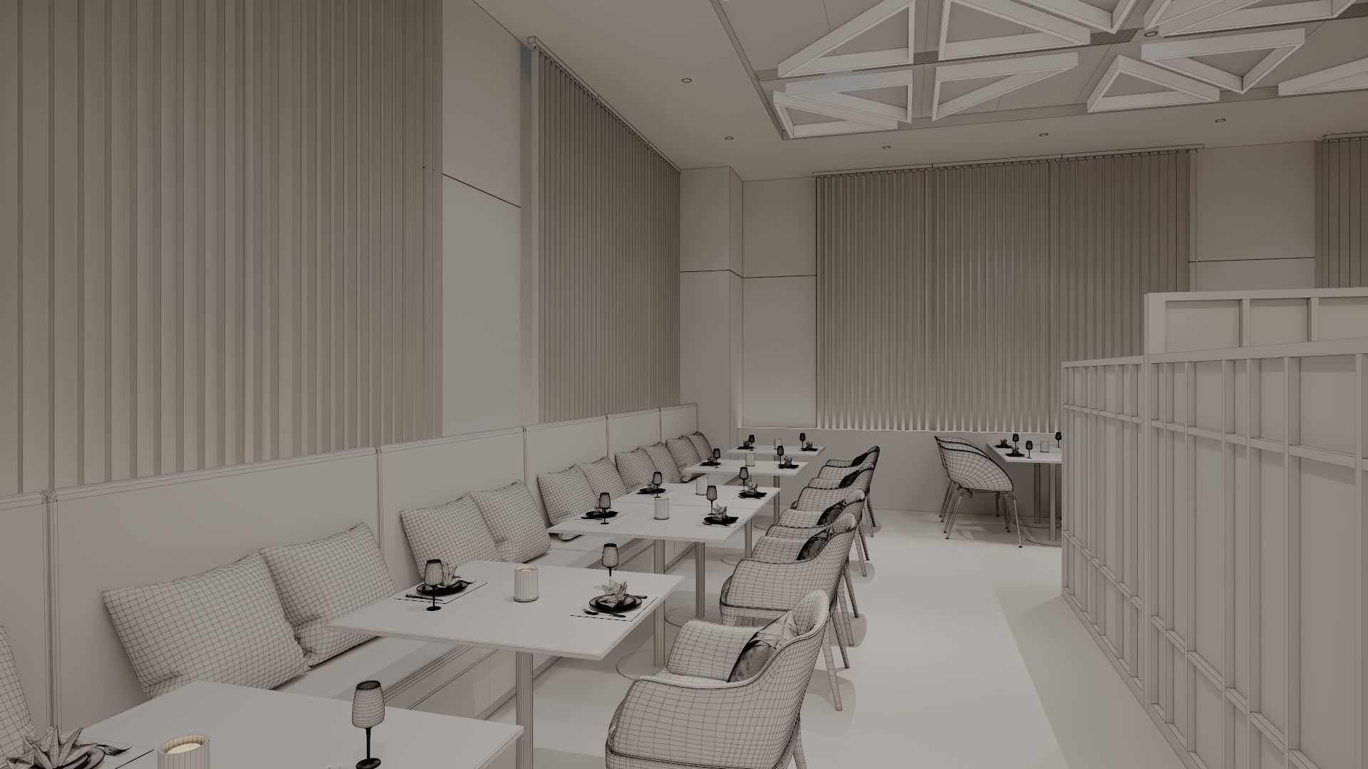 Restaurant 3D model_12