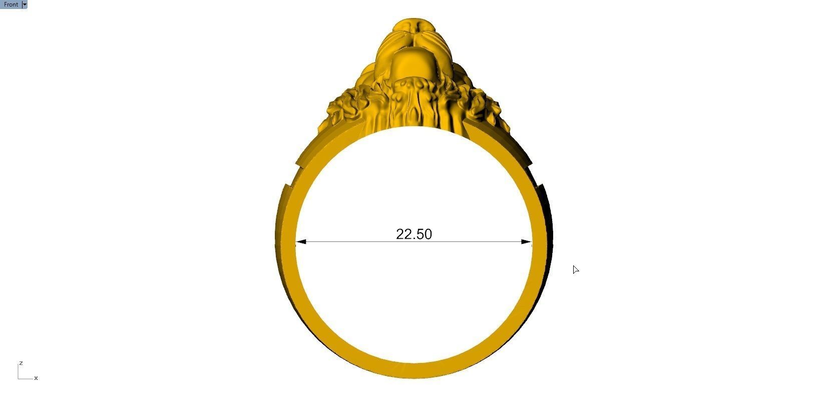 LION MENS RING 3D print model_7