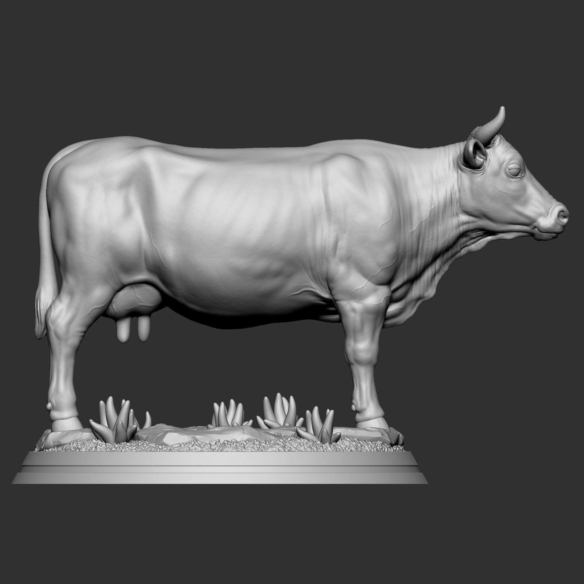 dairy cow 3D print model_5