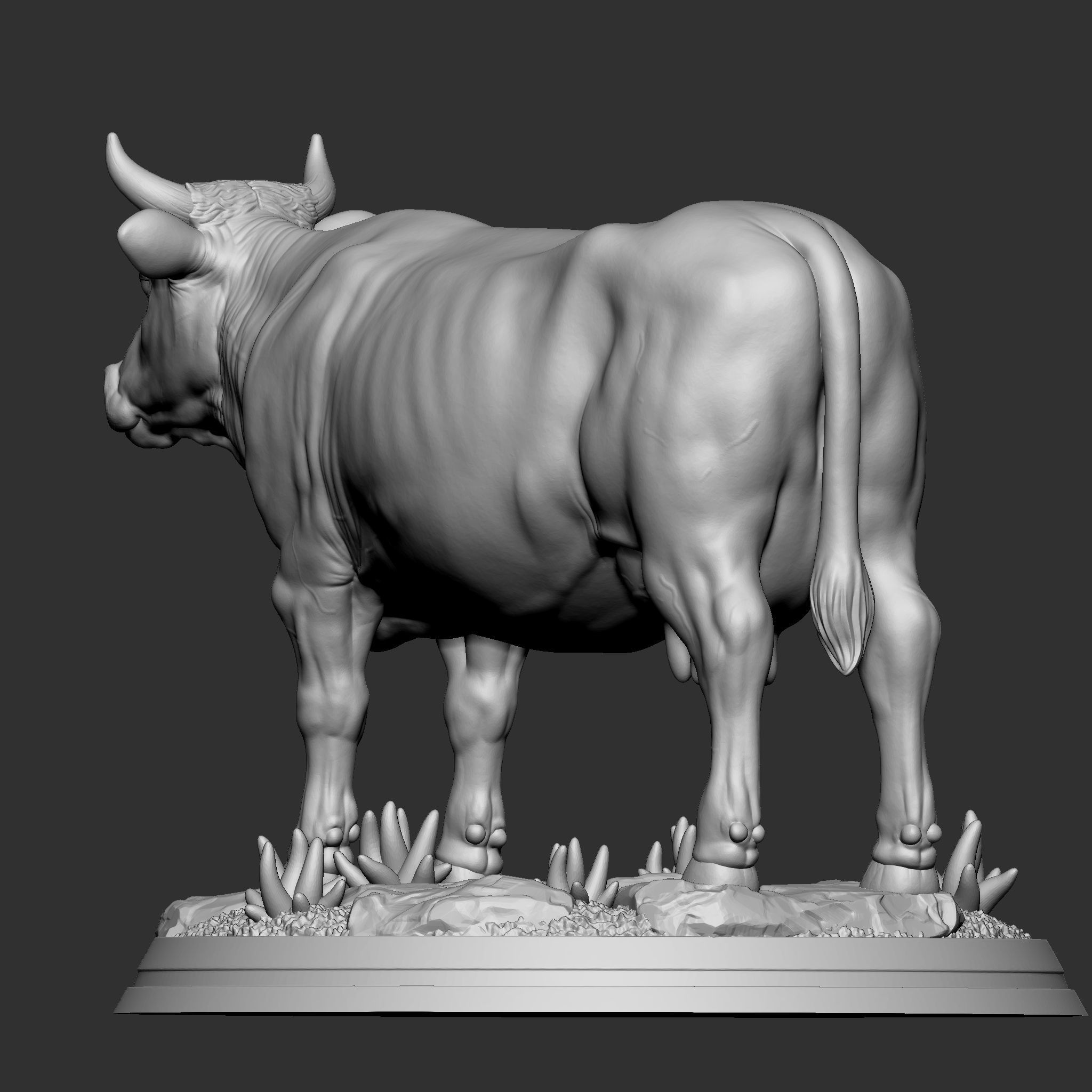 dairy cow 3D print model_8