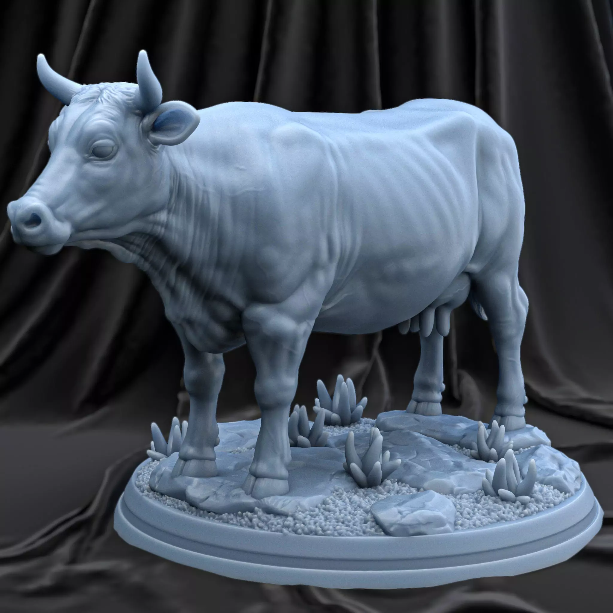 dairy cow 3D print model_0
