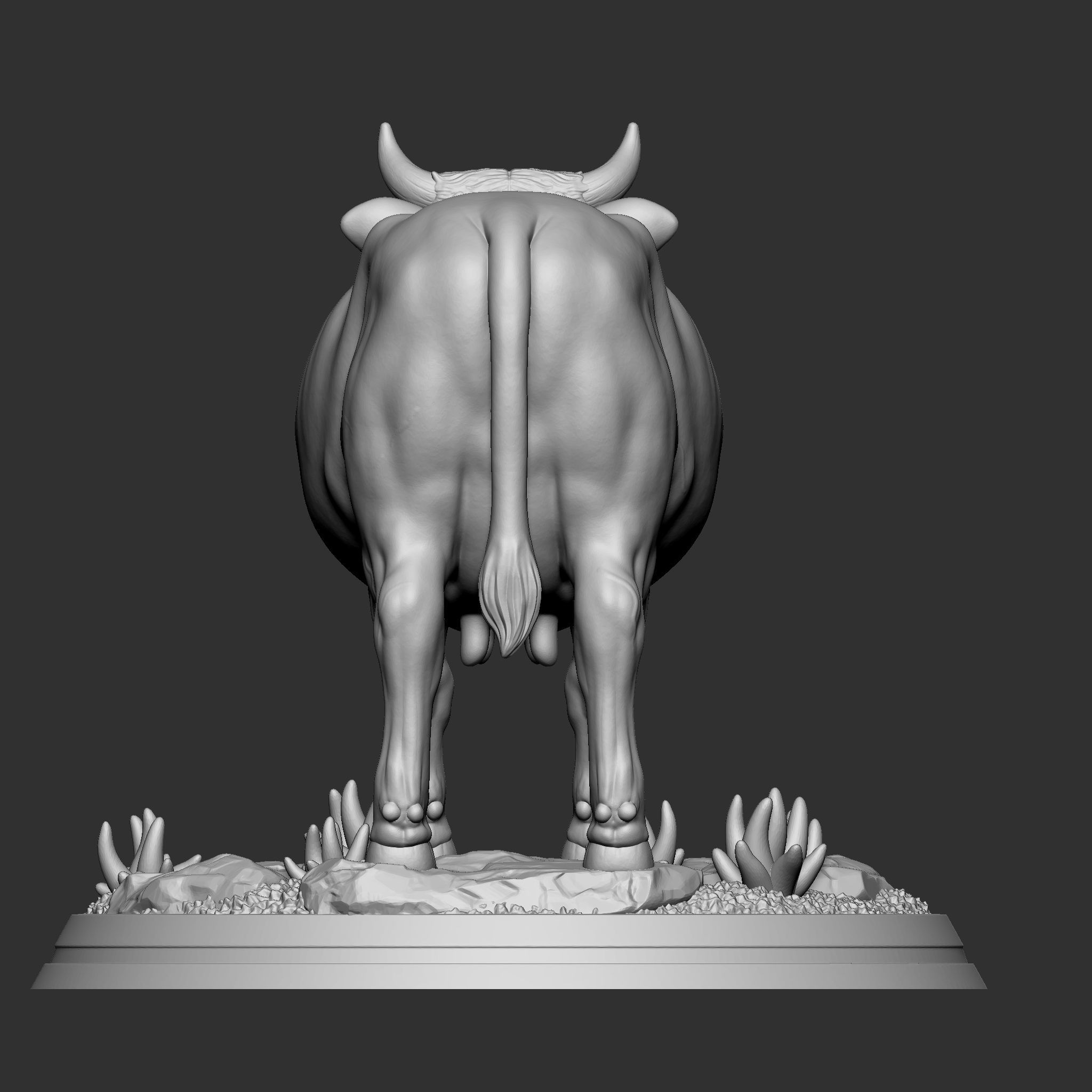dairy cow 3D print model_6