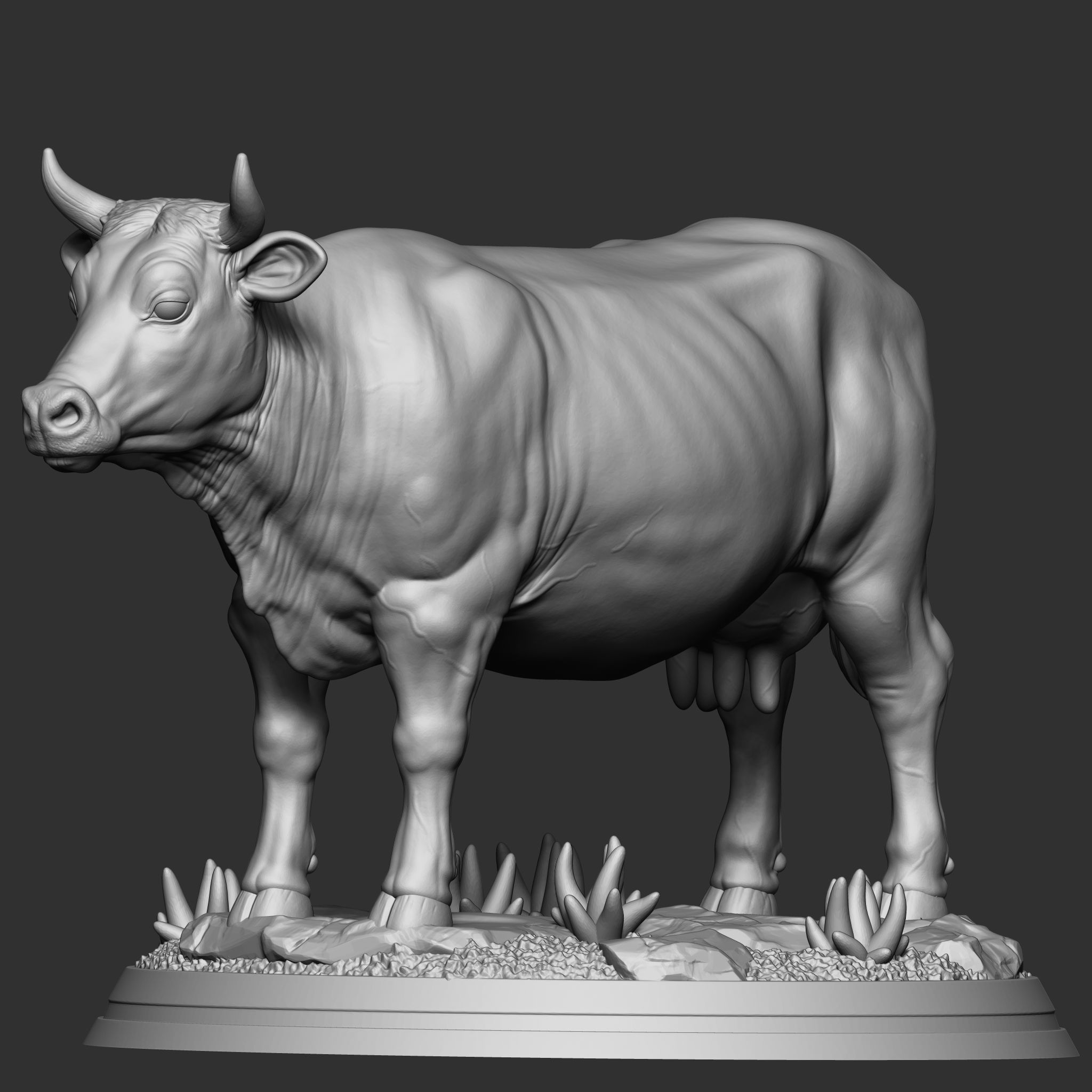 dairy cow 3D print model_1