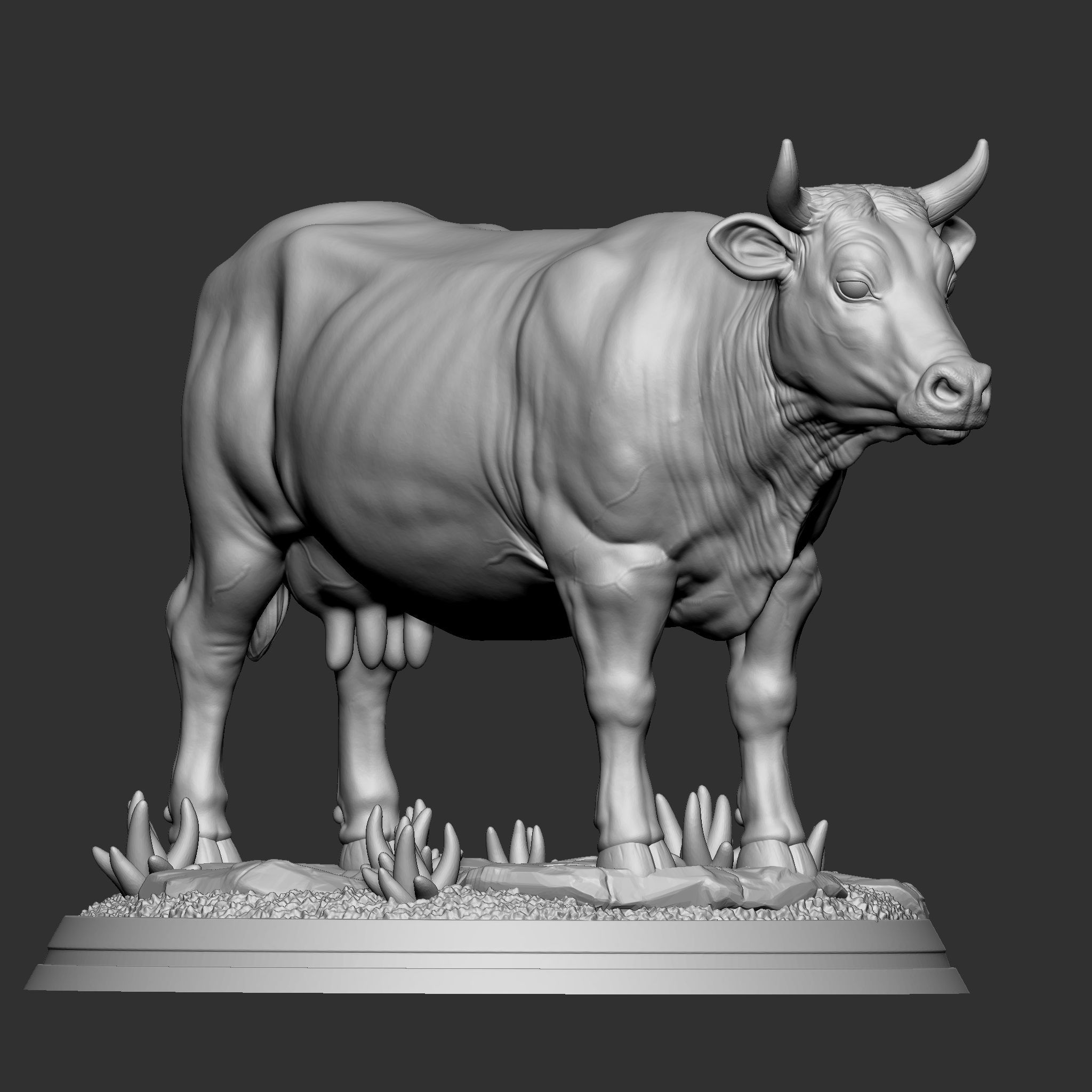 dairy cow 3D print model_4