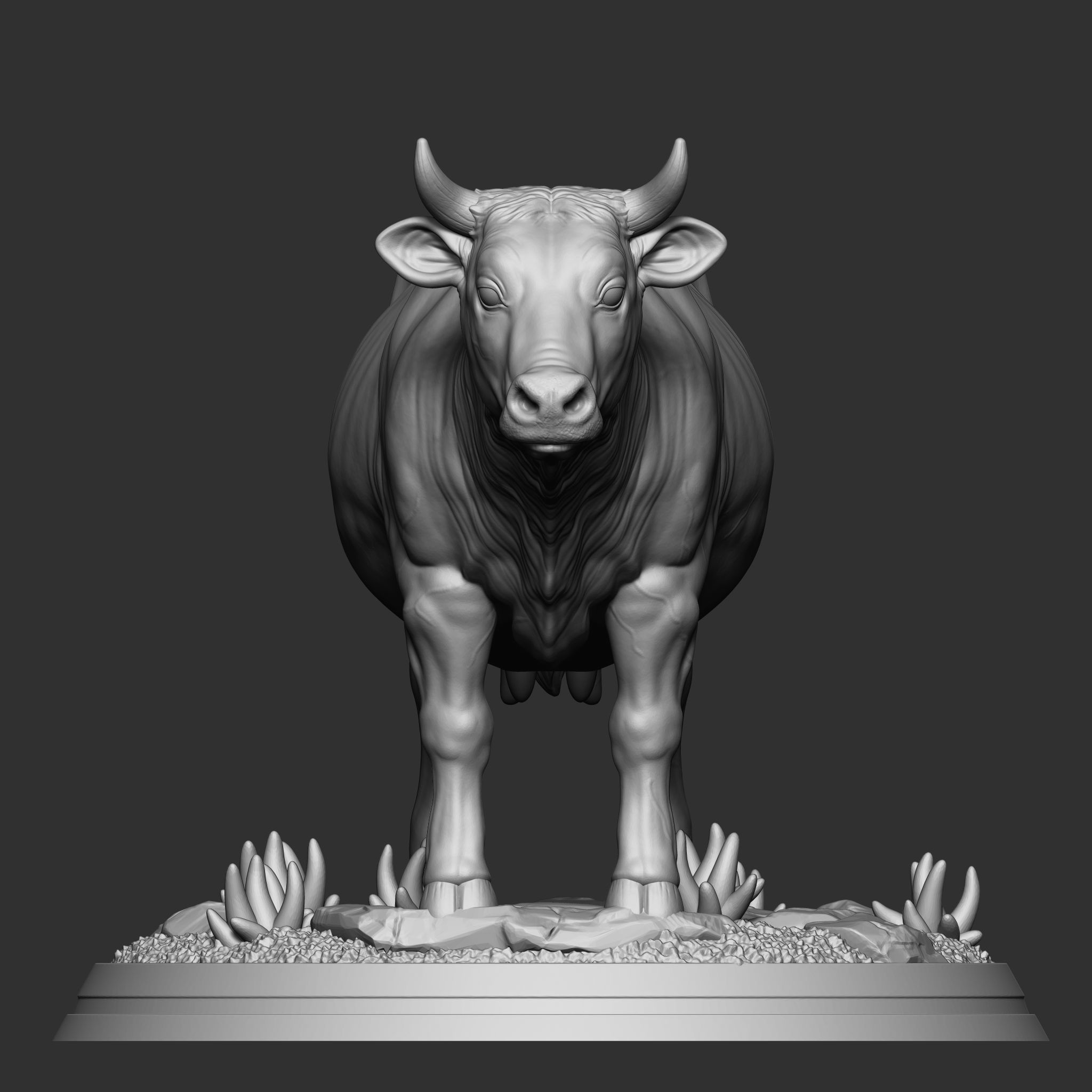 dairy cow 3D print model_2