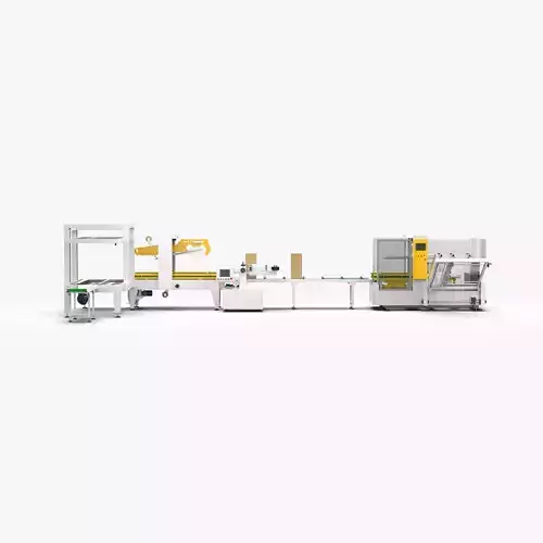 Automatic Unpacking and Sealing Line for Audio Factory