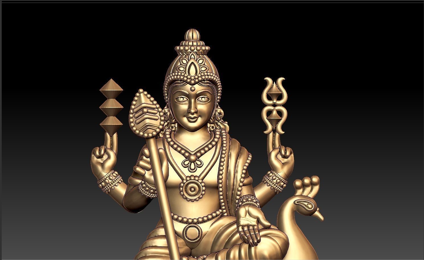 MURUGAN BABA PENDENT 3D print model_2