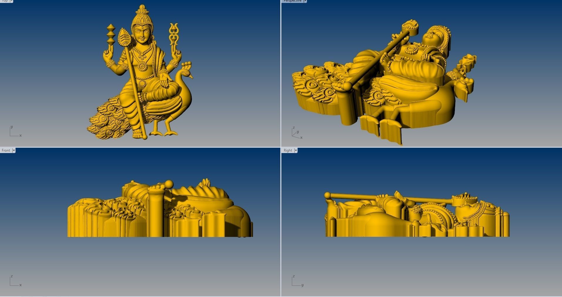 MURUGAN BABA PENDENT 3D print model_6