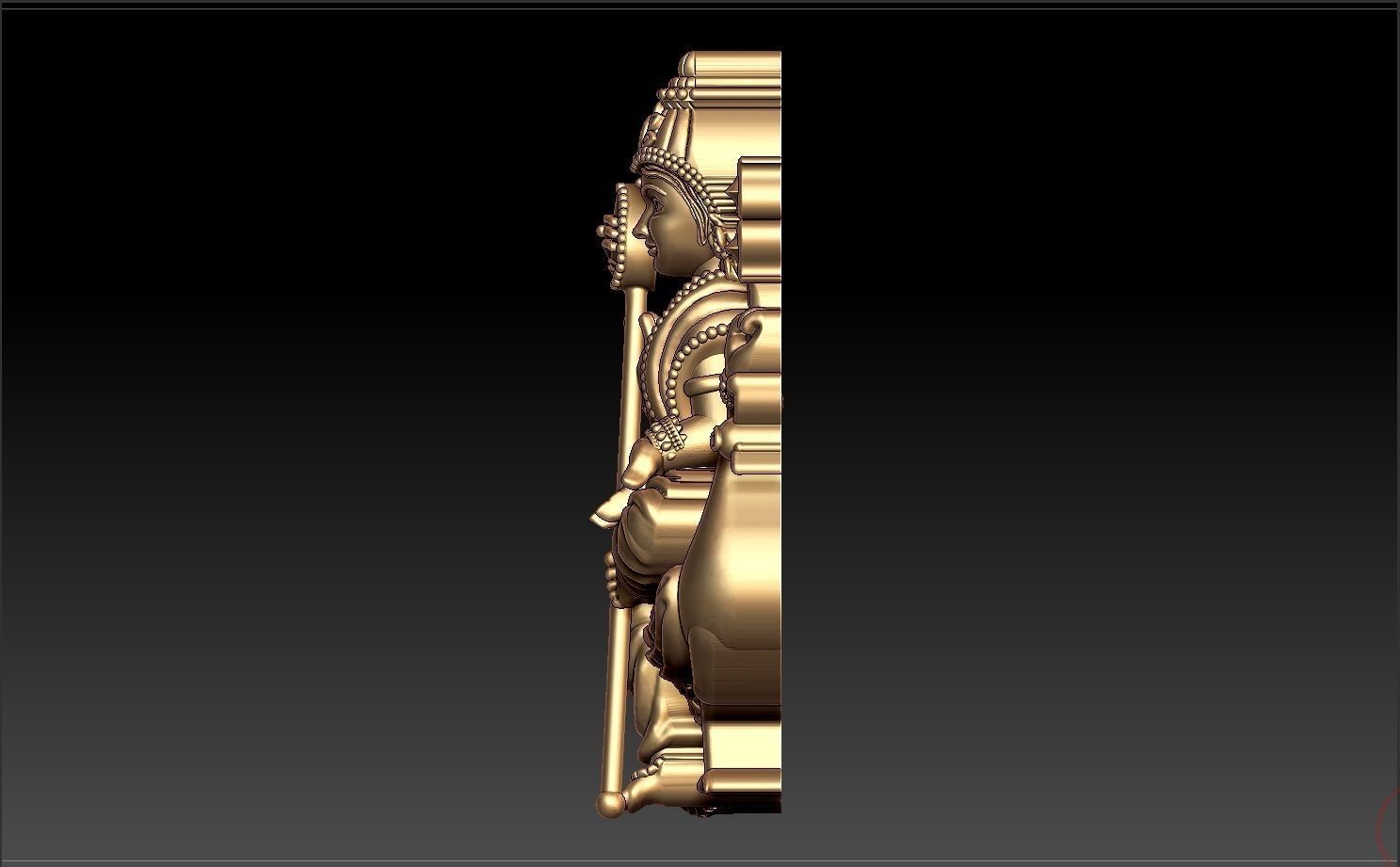 MURUGAN BABA PENDENT 3D print model_1