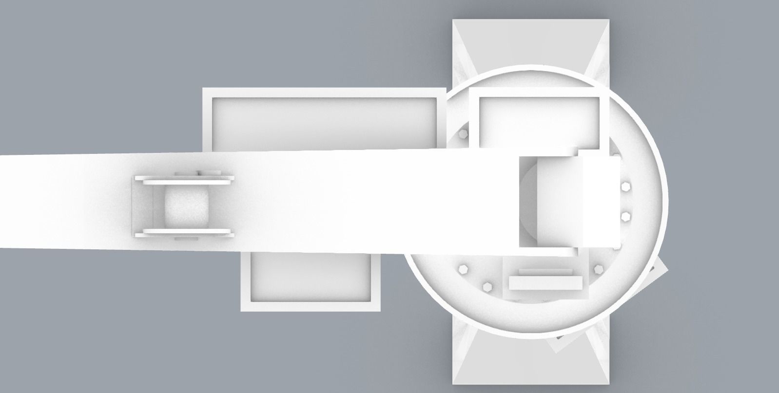 LNG Ships Deck Crane 2 PM 3D print model_9