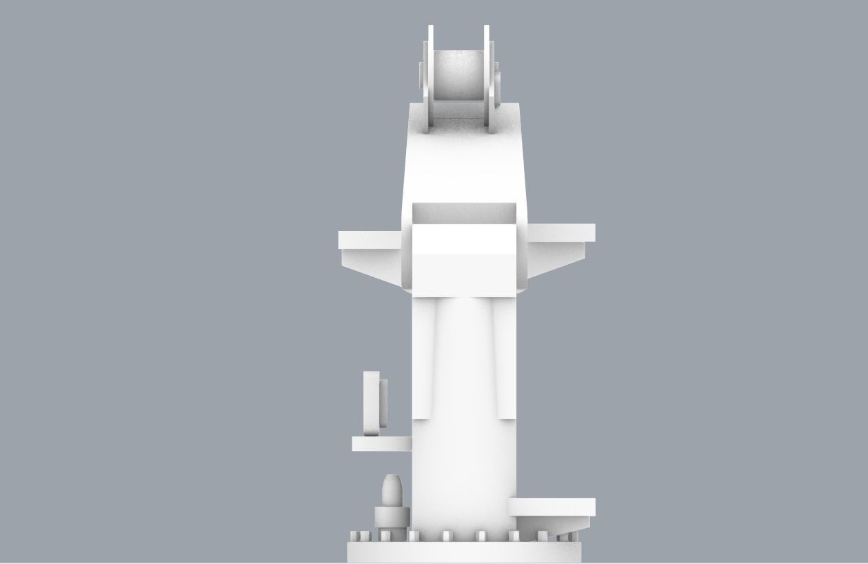 LNG Ships Deck Crane 2 PM 3D print model_20