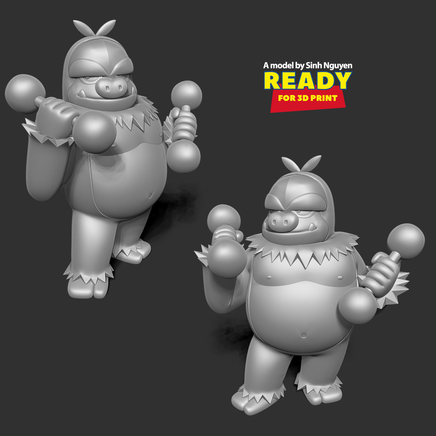 Slaking - Pokemon Fanart 3D print model_4