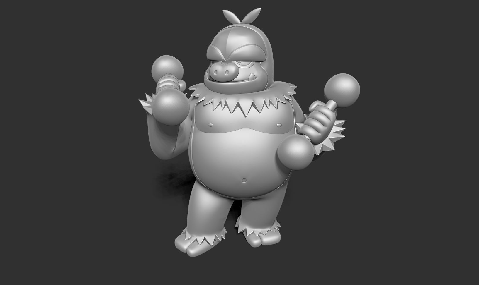 Slaking - Pokemon Fanart 3D print model_16