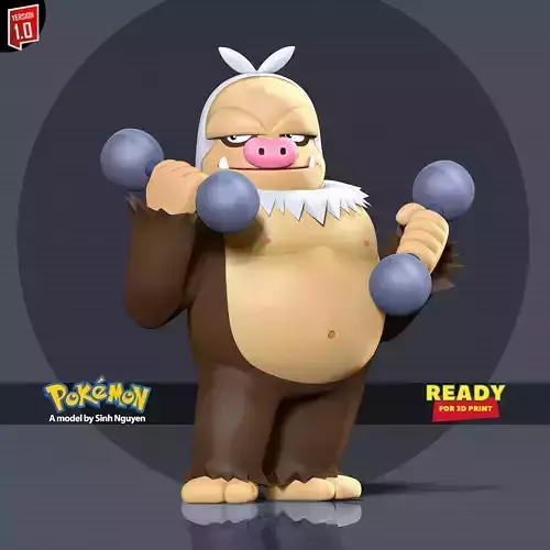 Slaking - Pokemon Fanart 3D print model