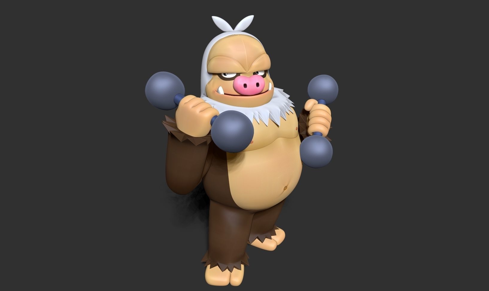 Slaking - Pokemon Fanart 3D print model_13