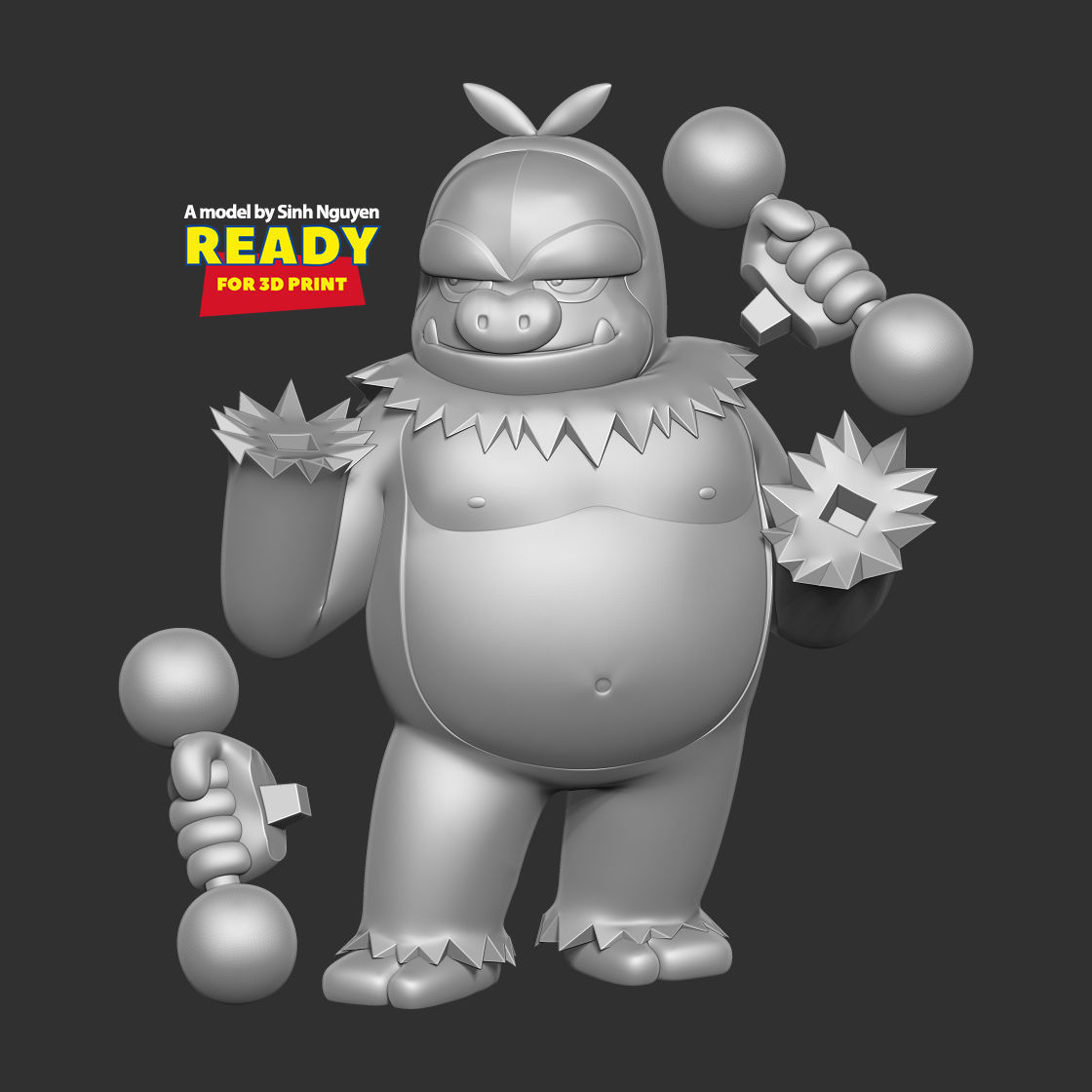 Slaking - Pokemon Fanart 3D print model_2