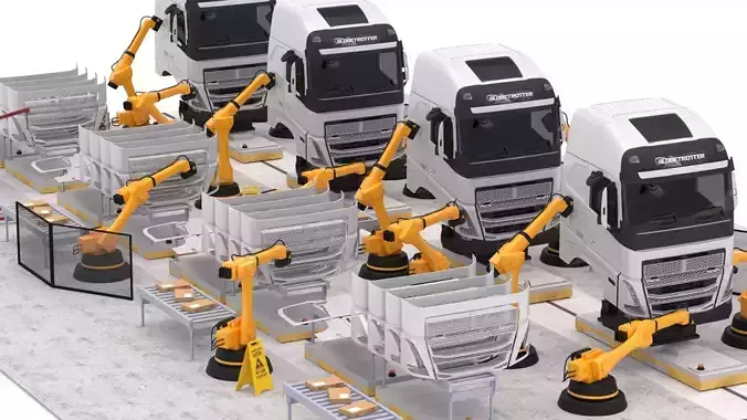 Truck Factory 3D model